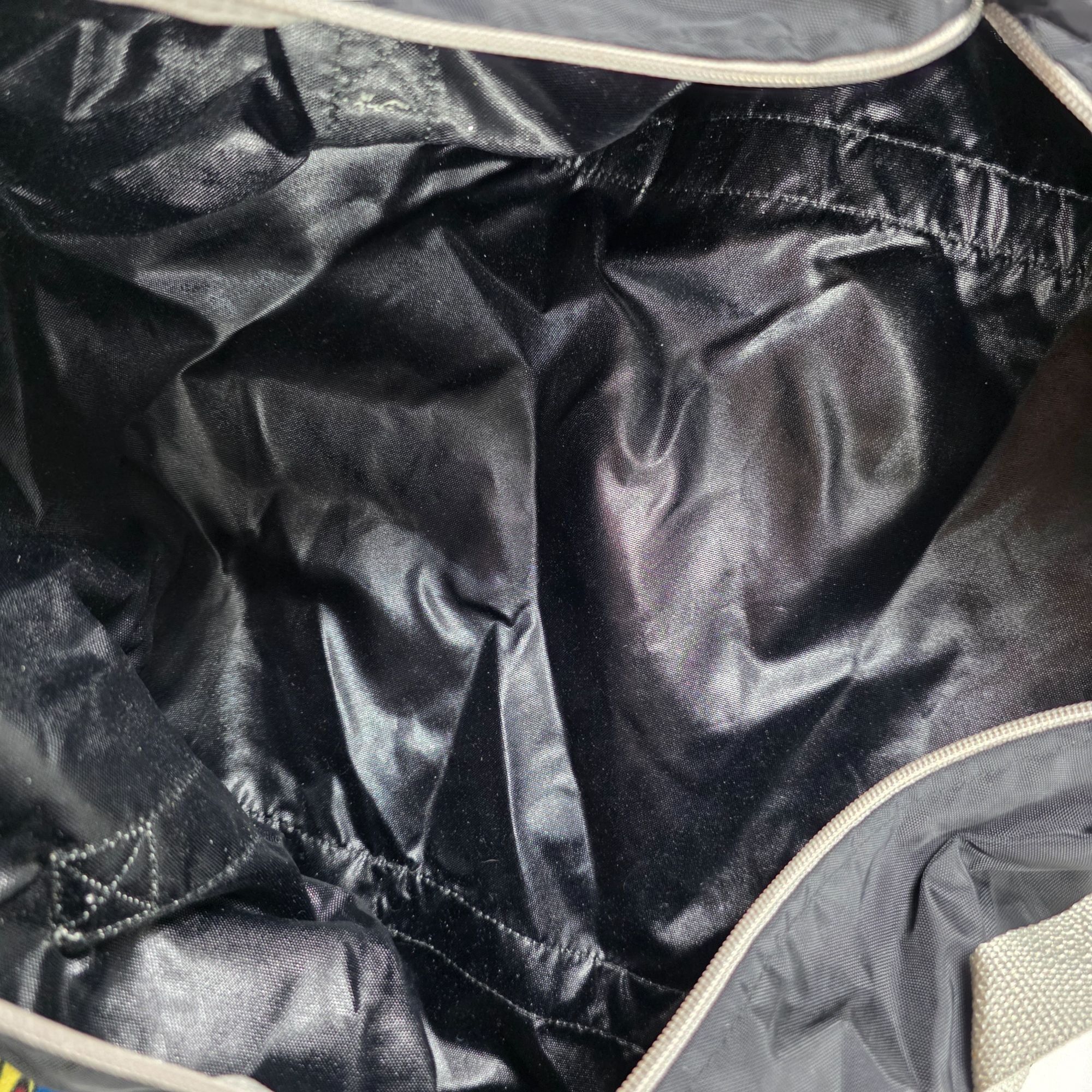 American Apparel American Apparel Project Black Duffel Bag Gray Straps Gym Tr Size ONE SIZE - 5 Thumbnail