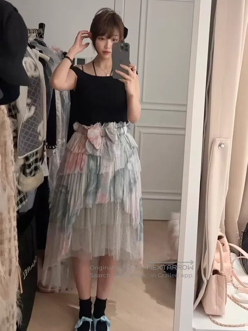 Chanel Chanel Bow silk chest dress skirt Size 42" / US 20 - 8 Thumbnail