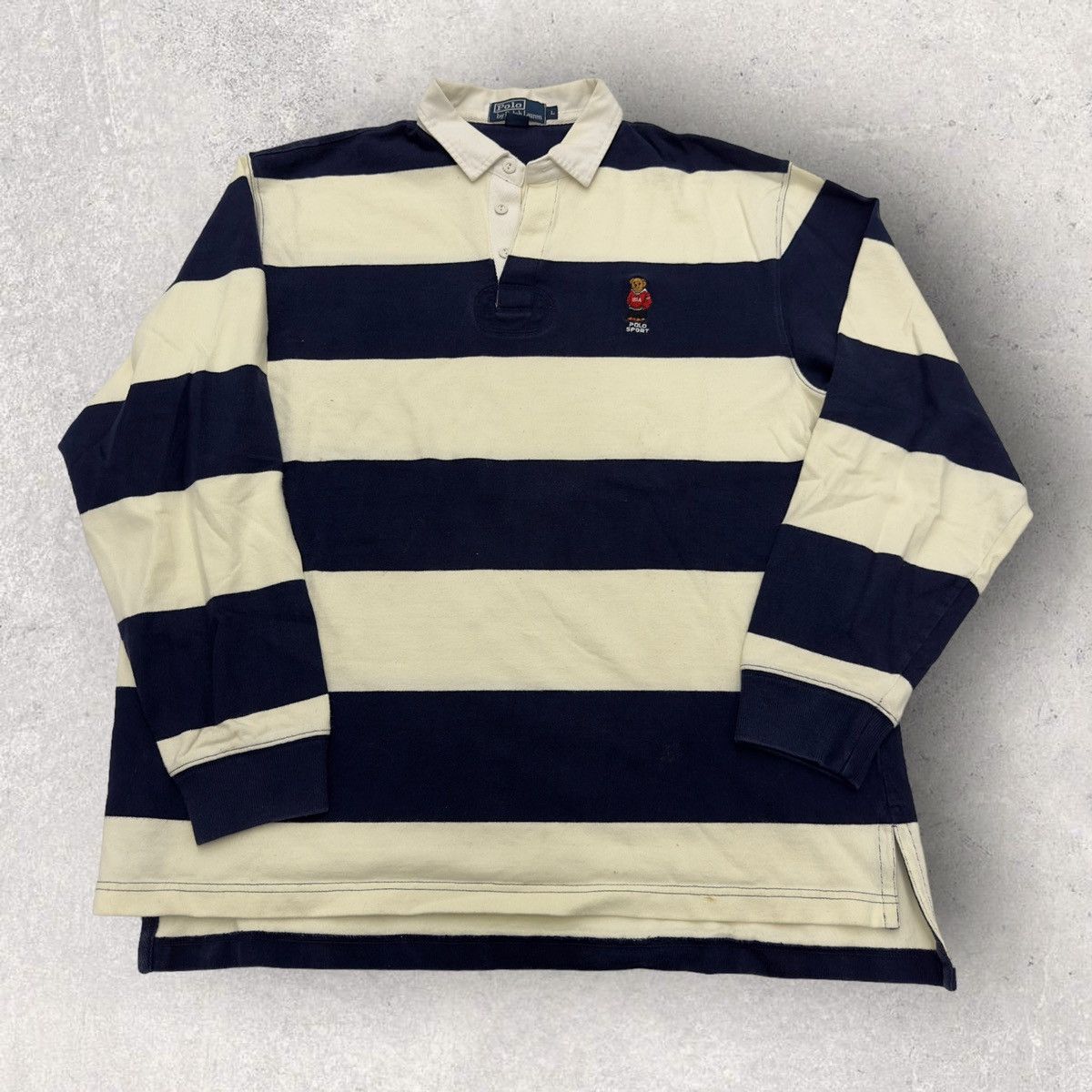 Polo Ralph Lauren Vintage Polo Bear rugby shirt Grailed