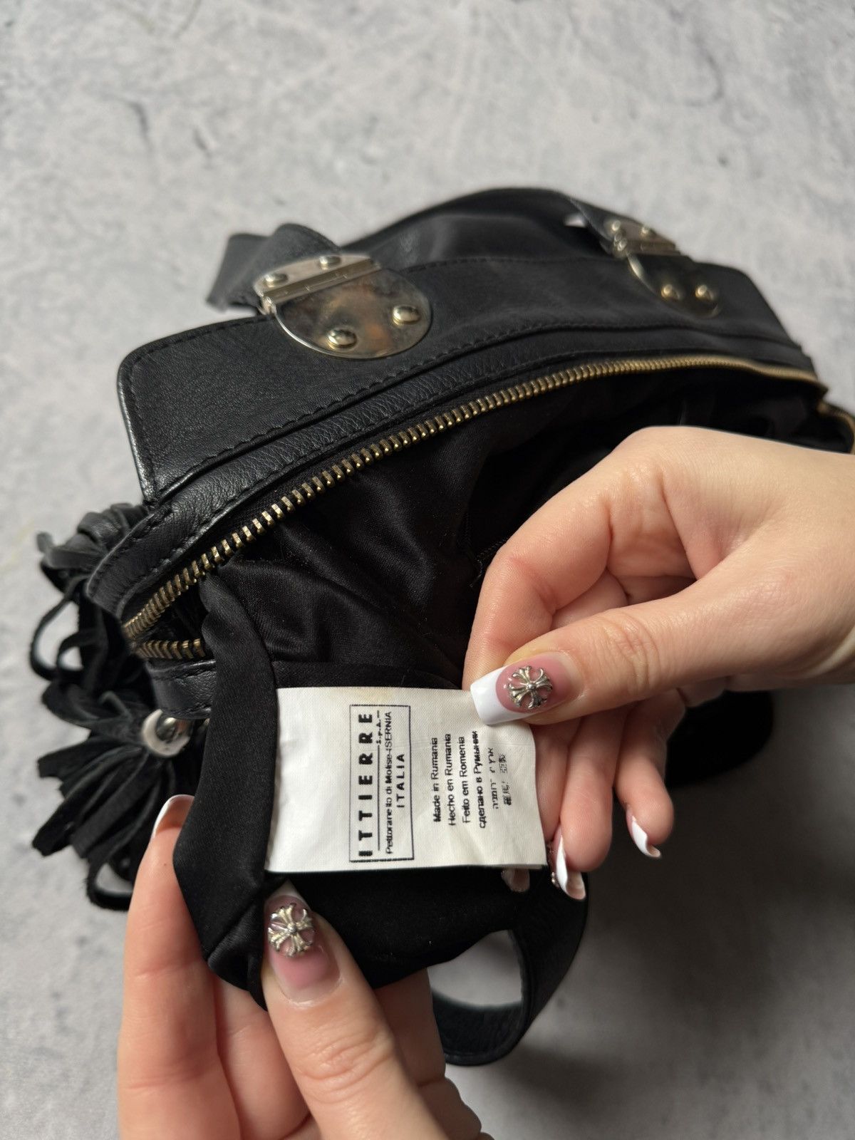 Versace Jeans Couture × Vintage ⚫️Luxury leather VERSACE JEAN mini wmns bag Size ONE SIZE - 10 Thumbnail