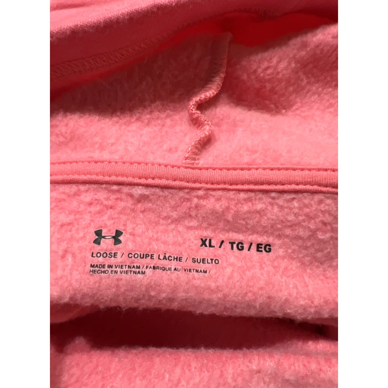 Under Armour Under Armour Sweatshirt Womens XL Cowl Neck Pockets Pullover Athleisure Pink Long Sleeve Regular Sweatshirt Women Size XL / US 12-14 / IT 48-50 - 7 Thumbnail