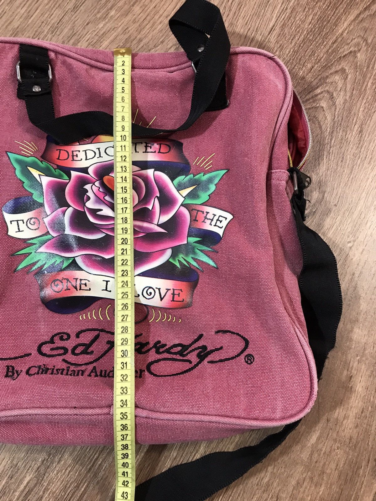 Ed Hardy Unisex Ed Hardy cotton Shoulder bag big printed Size ONE SIZE - 9 Thumbnail