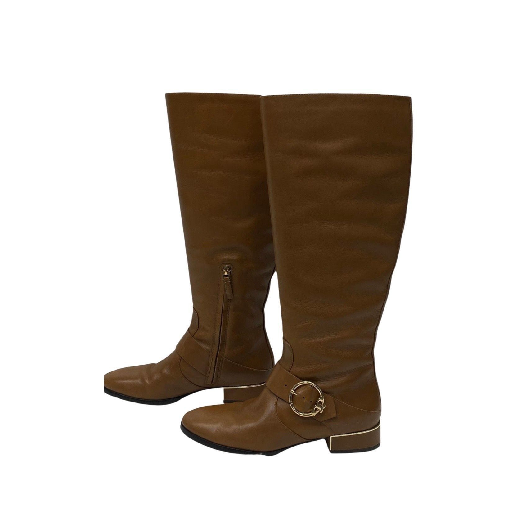Tory Burch Tory Burch Brown Sofia Tall Riding Boots 8m Size US 8 / IT 38 - 1 Thumbnail