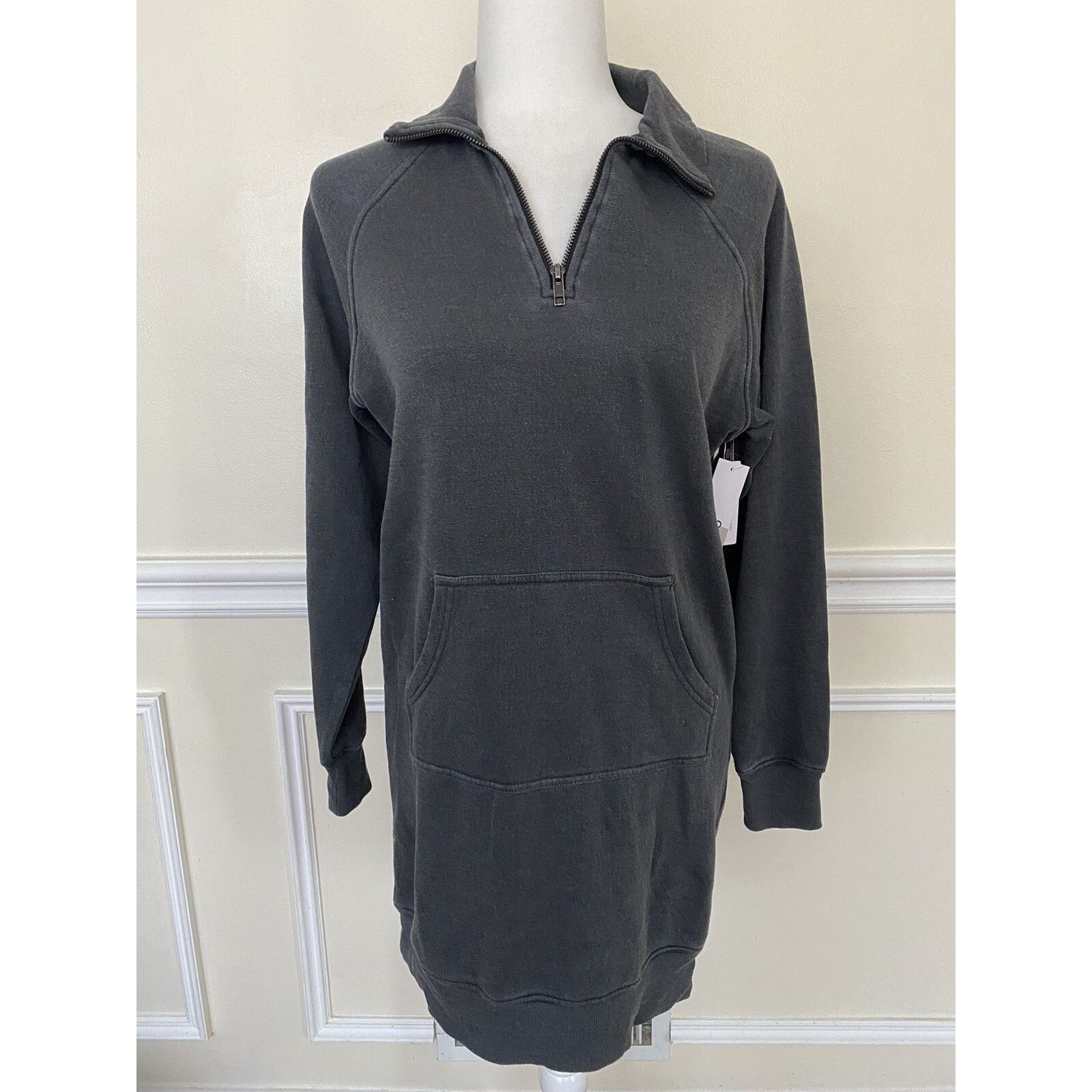 BP. BP. . Fleece Quarter Zip Dress dress tunic size XXS A003135 Size XXS / US 00 / IT 34 - 2 Thumbnail
