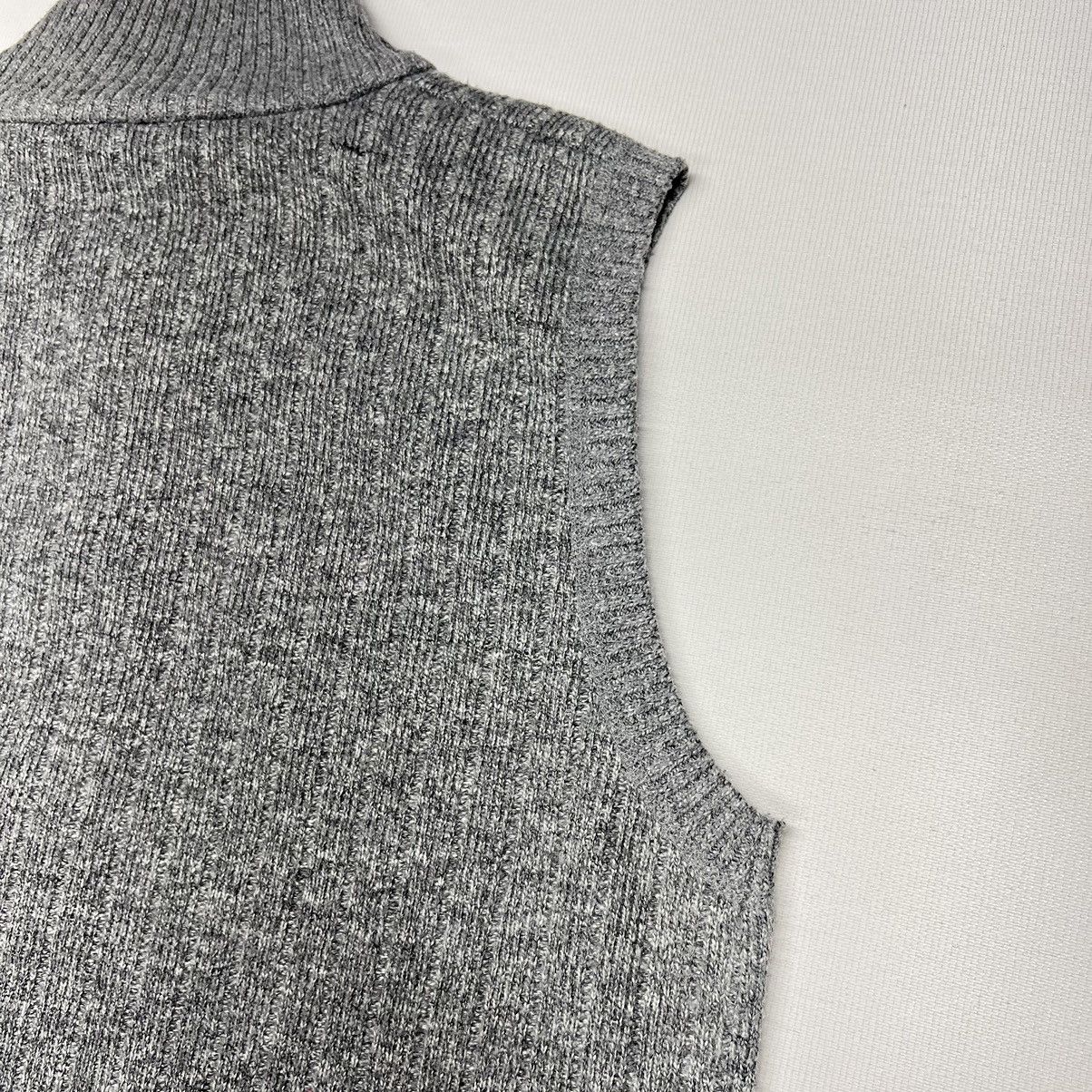 Other VTG US Icon Sweater Vest Grey Cable Knit Full Zip Patch Y2K Size US L / EU 52-54 / 3 - 15 Thumbnail