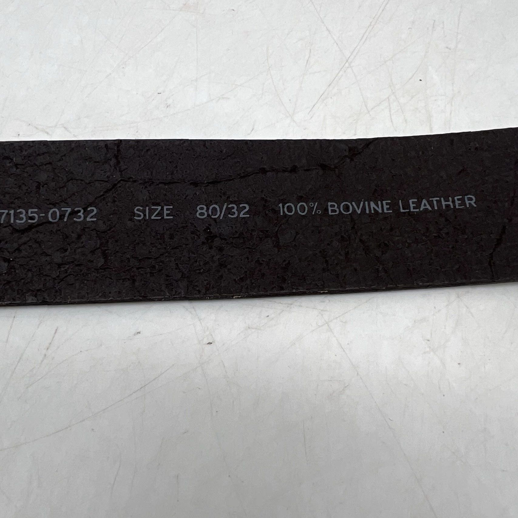 Levi's Levi's Belt Unisex Brown Bovine Genuine Leather 32/80 Western Dress Casual Adjustable Buckle Belt Size 32 - 5 Thumbnail