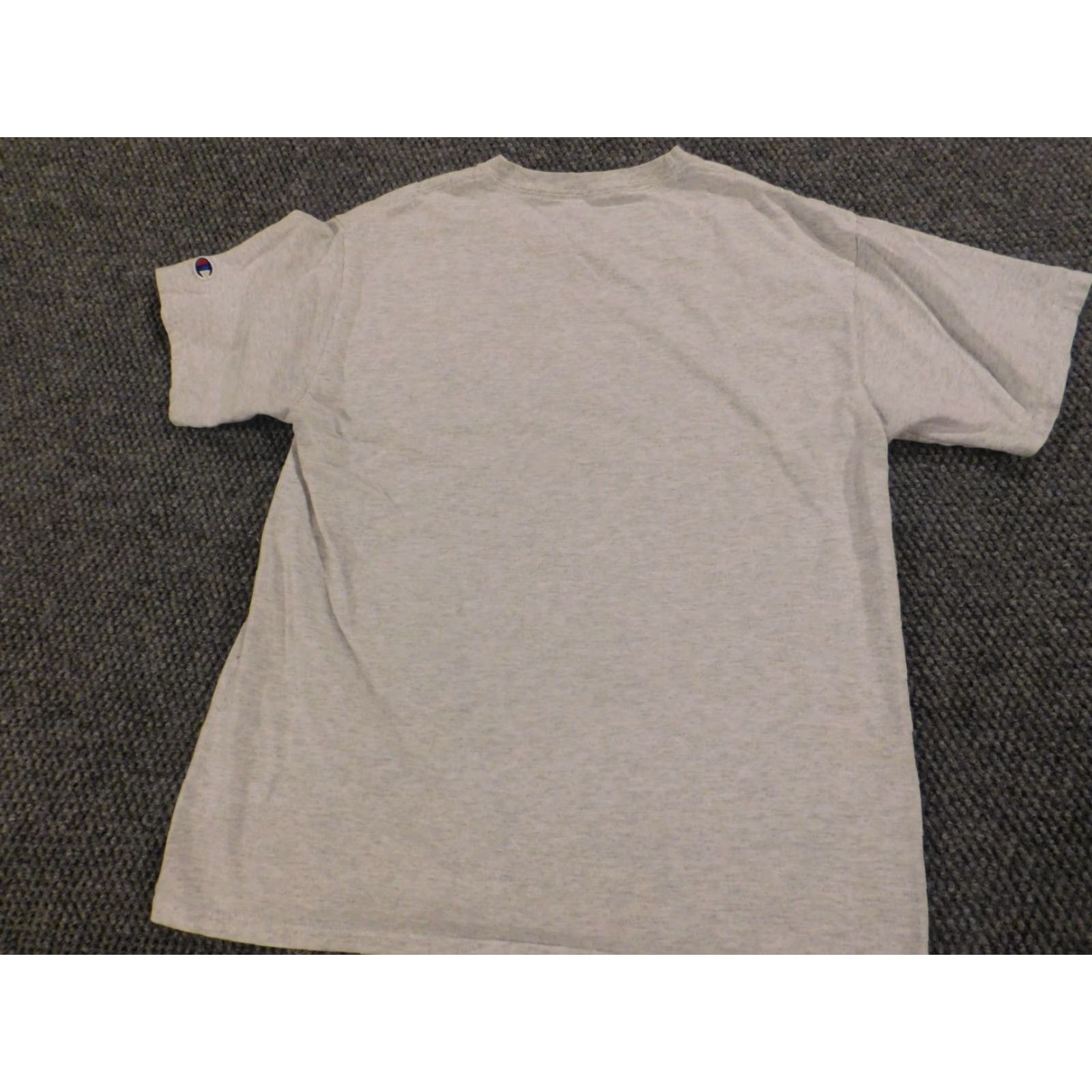 Champion Champion Womens Shirt Small Gray Pullover T-Shirt Casual Cotton Rayon Pleated Modern Lightweight Short Sleeve Round Neck Cap Sleeve Boys? Size S / US 4 / IT 40 - 7 Thumbnail