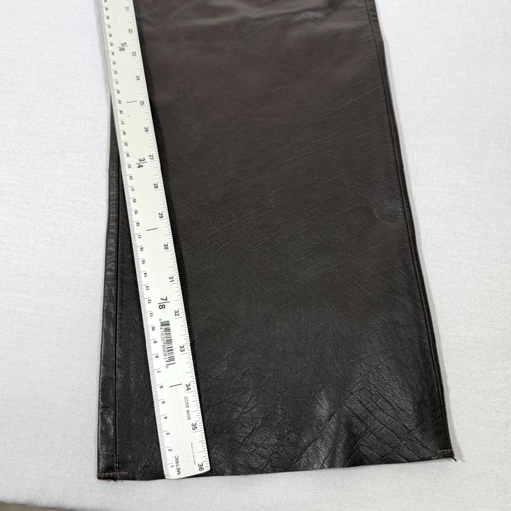 Vintage VINTAGE Wilsons Leather Pants Mens 38x36 Brown Bootcut Lined Motorcycle Biker Ride Leather Pants Mens Brown 90s Size US 38 / EU 54 - 4 Thumbnail