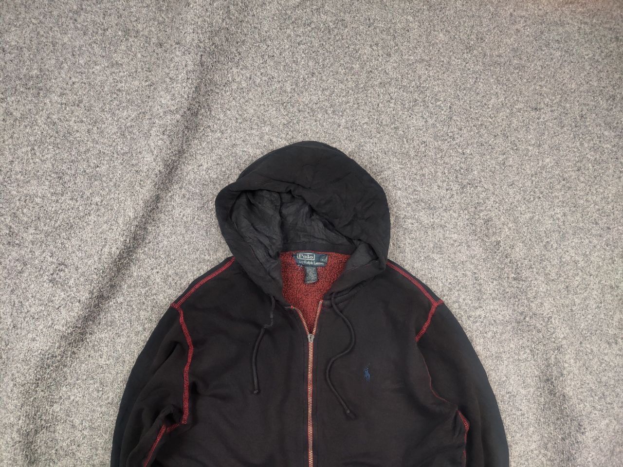 Polo Ralph Lauren Rare Vintage 90's Polo Ralph Lauren Faded Zip Hoodie Y2K Size US S / EU 44-46 / 1 - 2 Thumbnail
