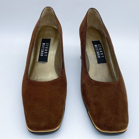 Stuart Weitzman STUART WEITZMAN Suede Leather High Heels Classic Pump Size US 7 / IT 37 - 3 Thumbnail