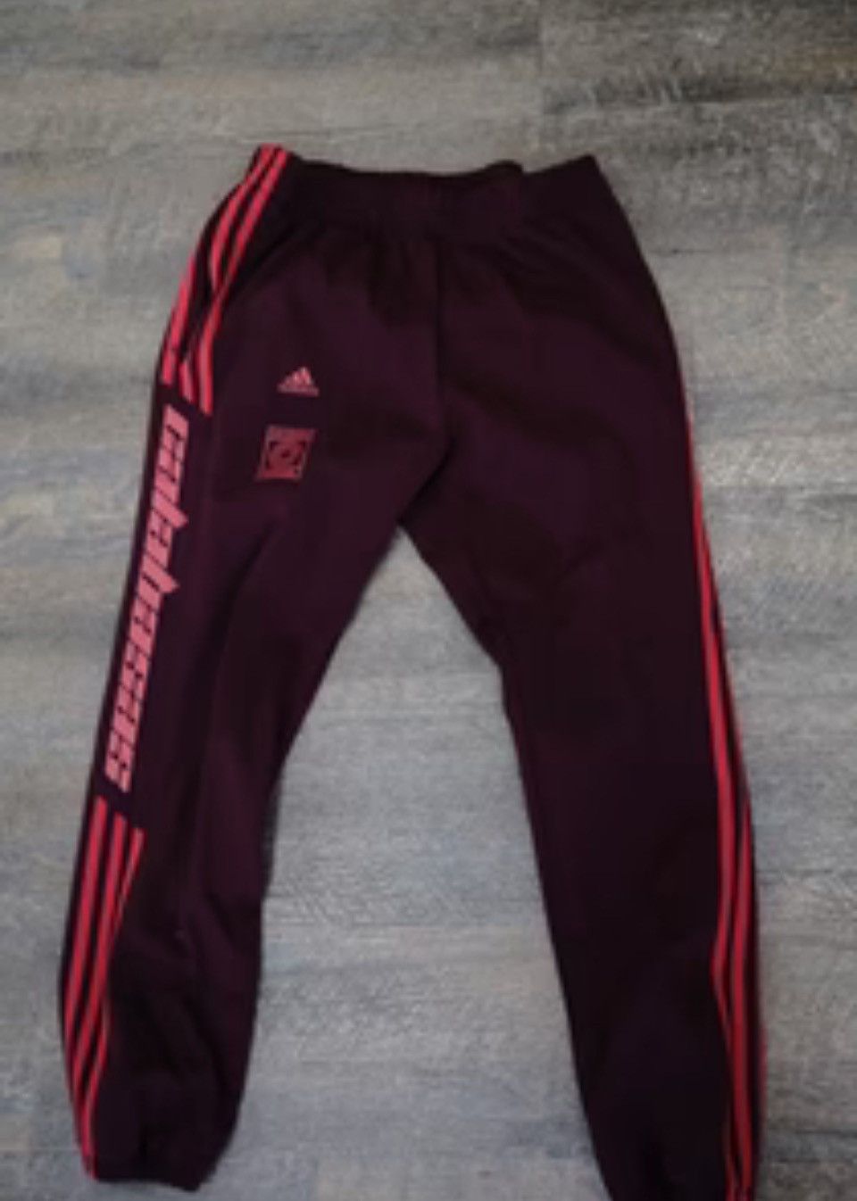 Adidas Adidas Yeezy Calabasas Track Pants (Maroon) Size US 31 - 1 Thumbnail