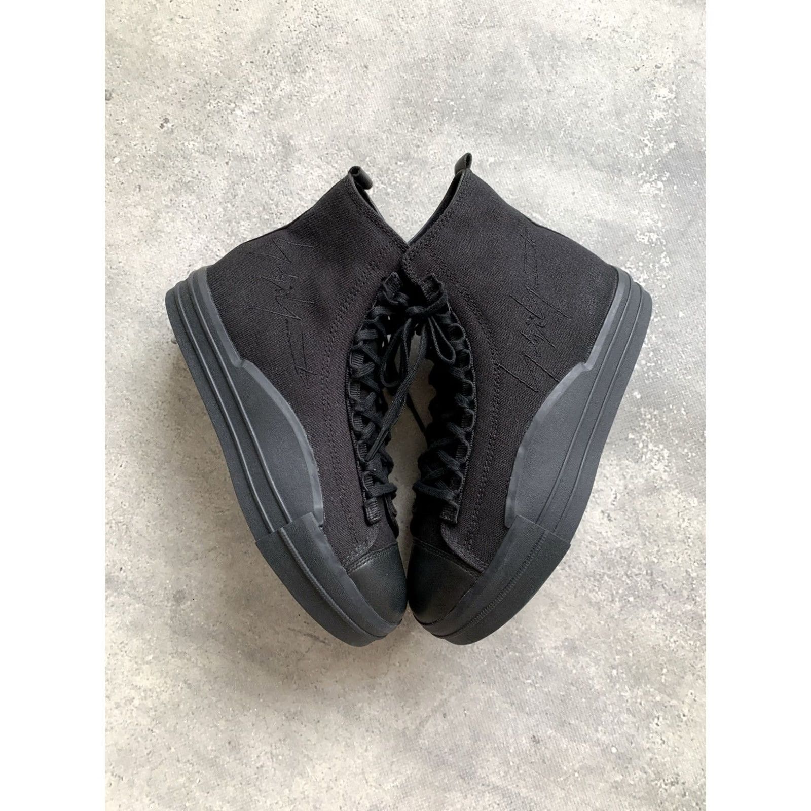 Adidas ADIDAS Y-3 YOHJI YAMAMOTO YUBEN MID SNEAKERS Unisex Adults US 5.5 6.5 Black Sneaker 2019 Size US 5 / IT 35 - 4 Thumbnail