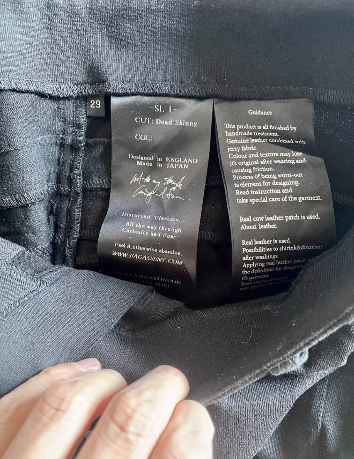 Fagassent Toshiki Aoki Fagassent Black Casual Trousers Size US 29 - 3 Thumbnail