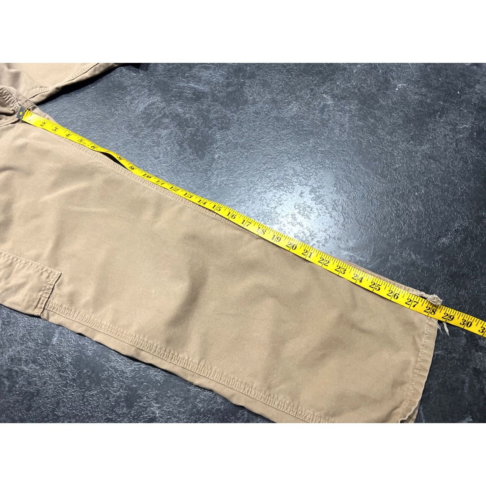 Carhartt VINTAGE Carhartt Pants Mens 30x30 Beige Carpenter Dungaree fit Slits at the bottom Mens Size US 30 / EU 46 - 6 Thumbnail