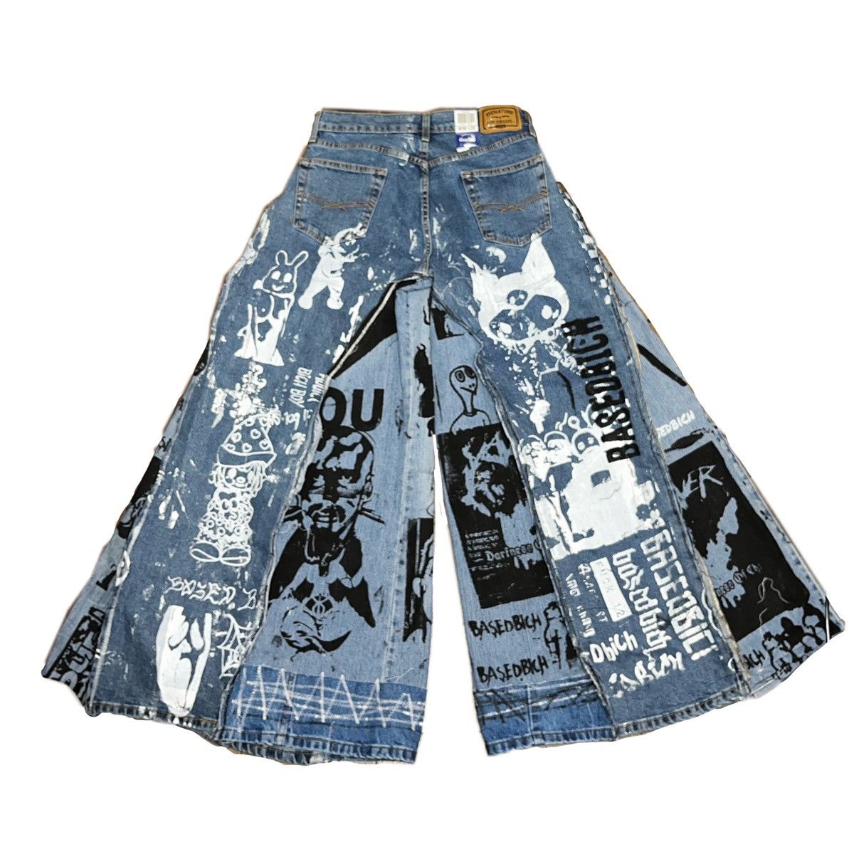 Other Basedbich wide baggy jeans Size US 30 / EU 46 - 2 Thumbnail