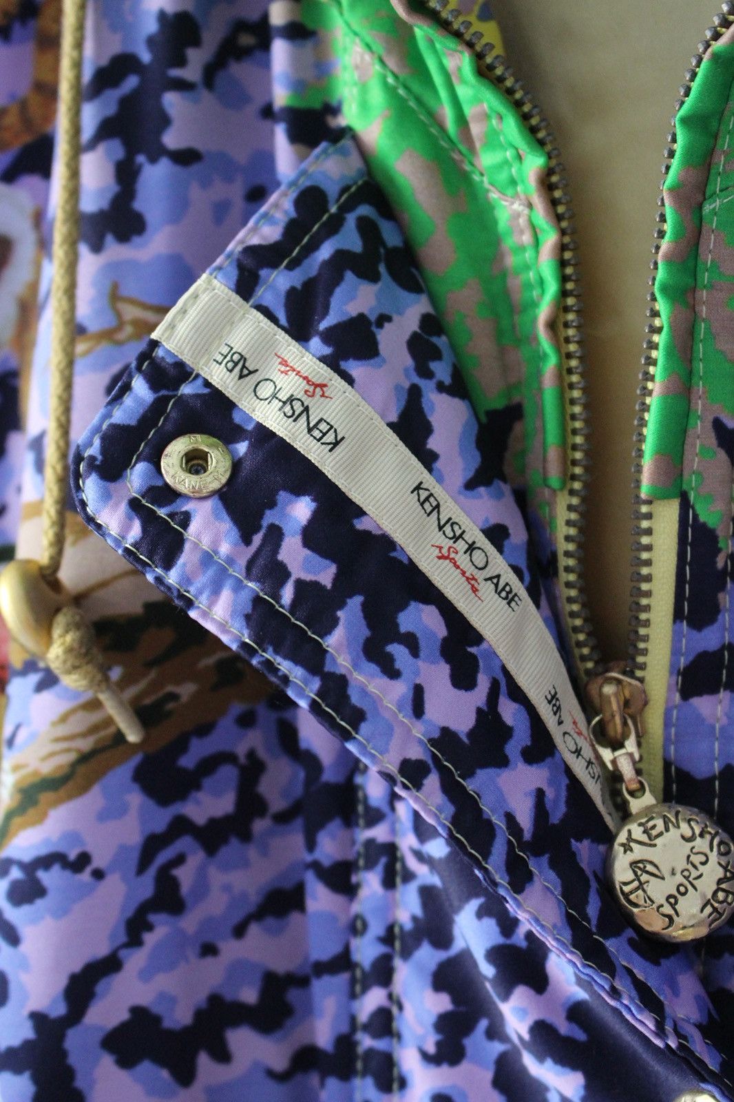 Japanese Brand 2000S KENSHO ABE JAPAN SPORTS WILDLIFE PRINT HOODED JACKET Size US L / EU 52-54 / 3 - 10 Thumbnail