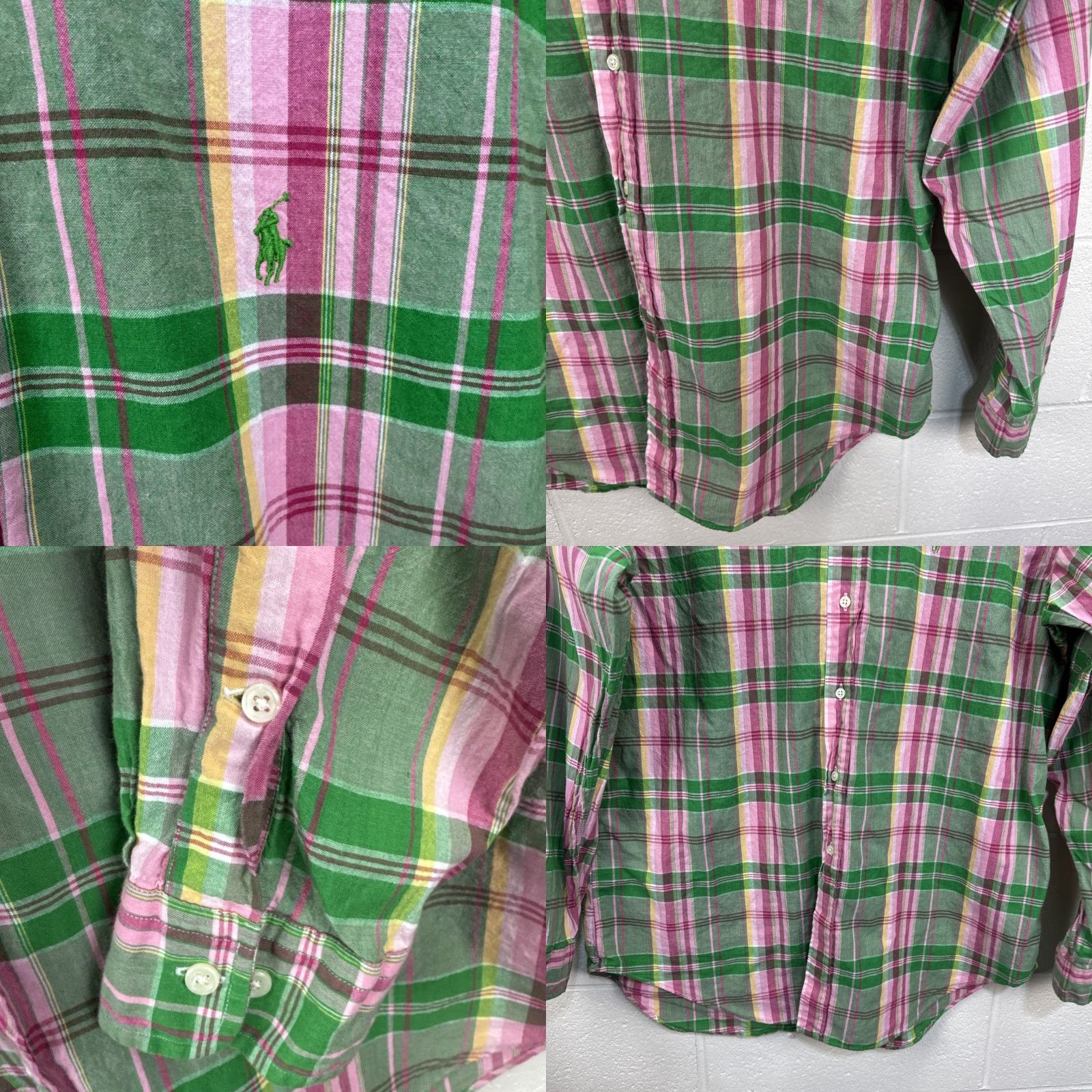 Ralph Lauren Polo Ralph Lauren Shirt Mens XL Classic Fit Plaid Long Sleeve Button-Down Multicolor Logo 17 1/2 Regular Button-Up Everyday Classic Mens Size US XL / EU 56 / 4 - 8 Thumbnail