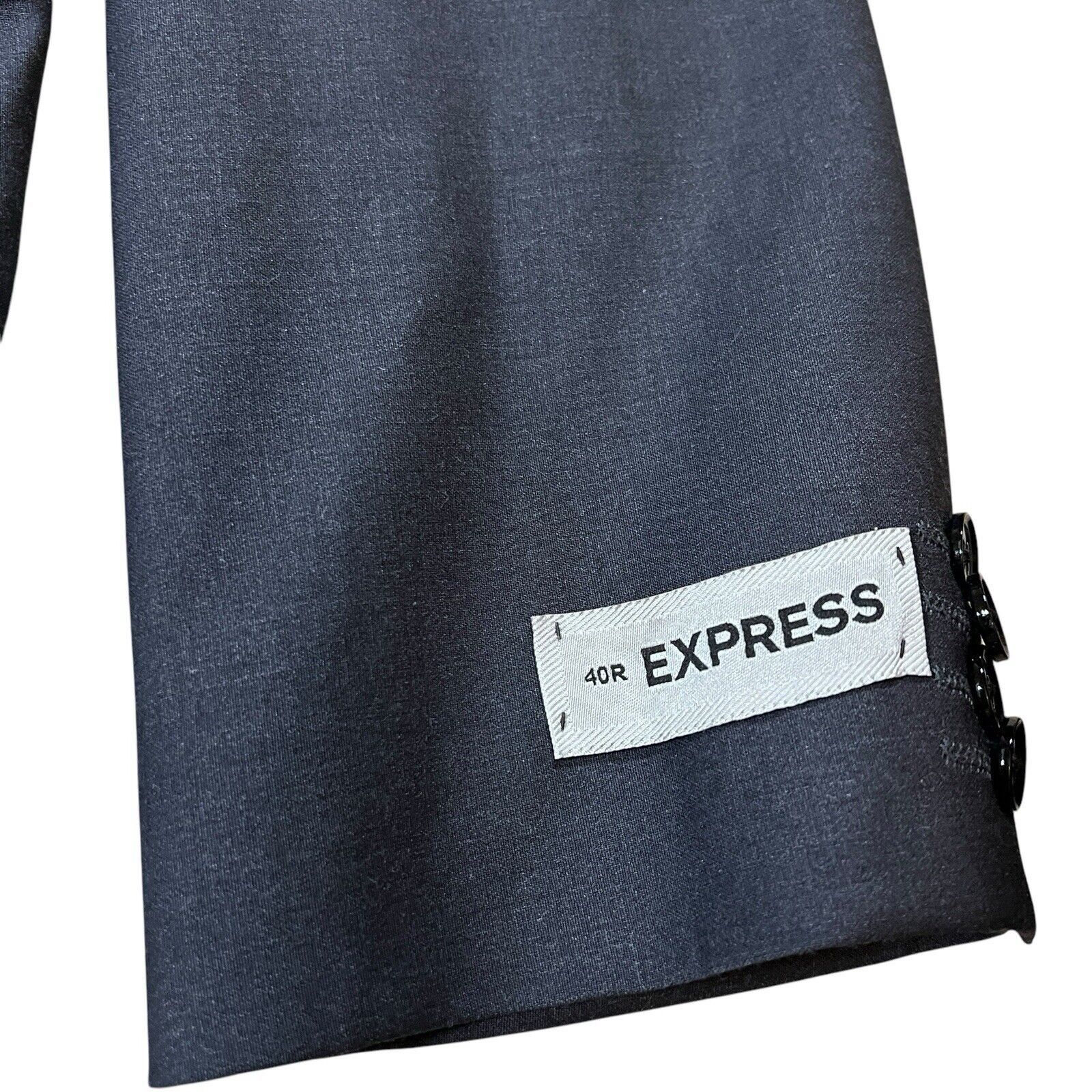 Express EXPRESS Photographer Blazer Jacket Slim Grey Suit Size 40R Size 40R - 3 Thumbnail