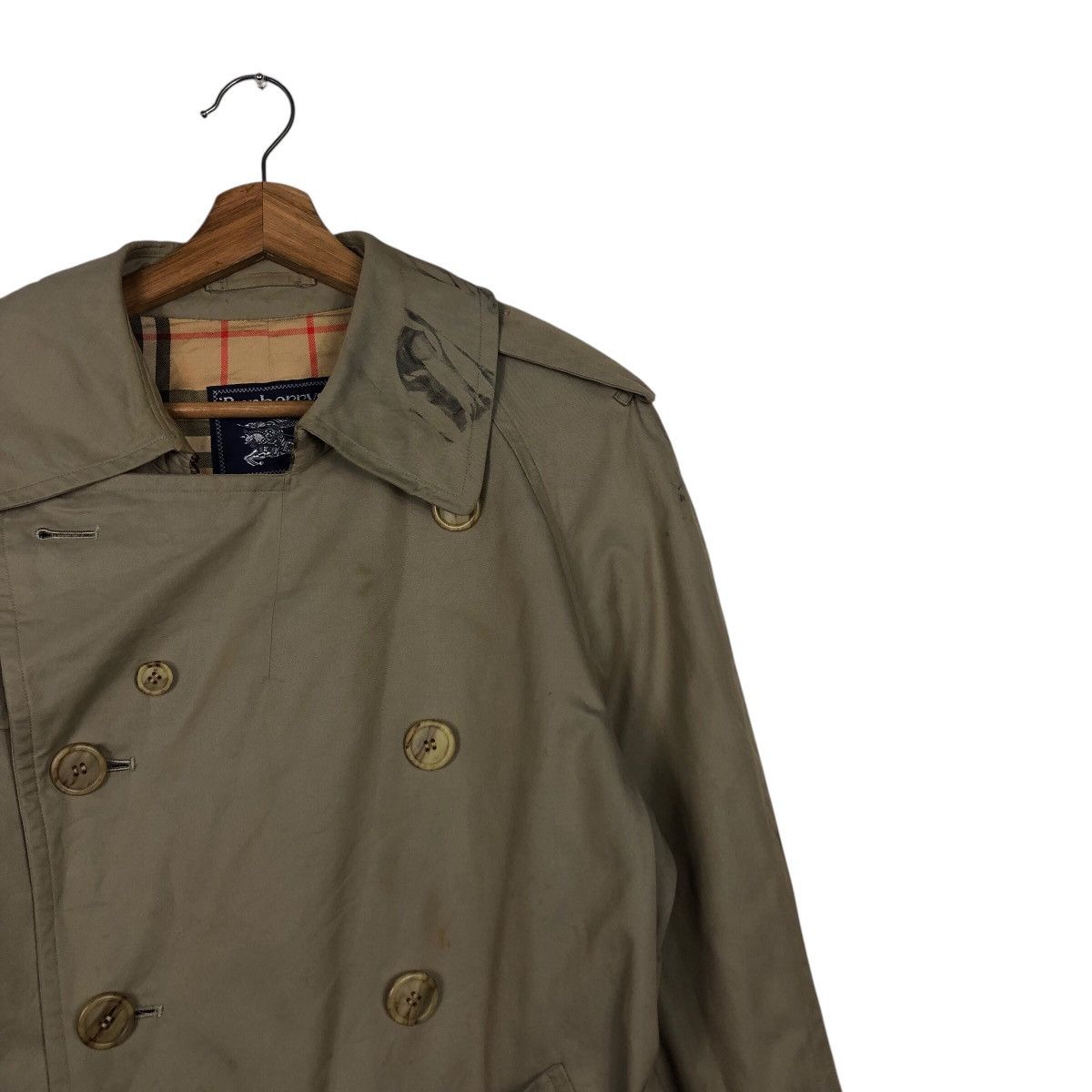 Burberry 📌Vintage Trench Coat Long Jacket Burberrys Nova Check Size US M / EU 48-50 / 2 - 8 Thumbnail
