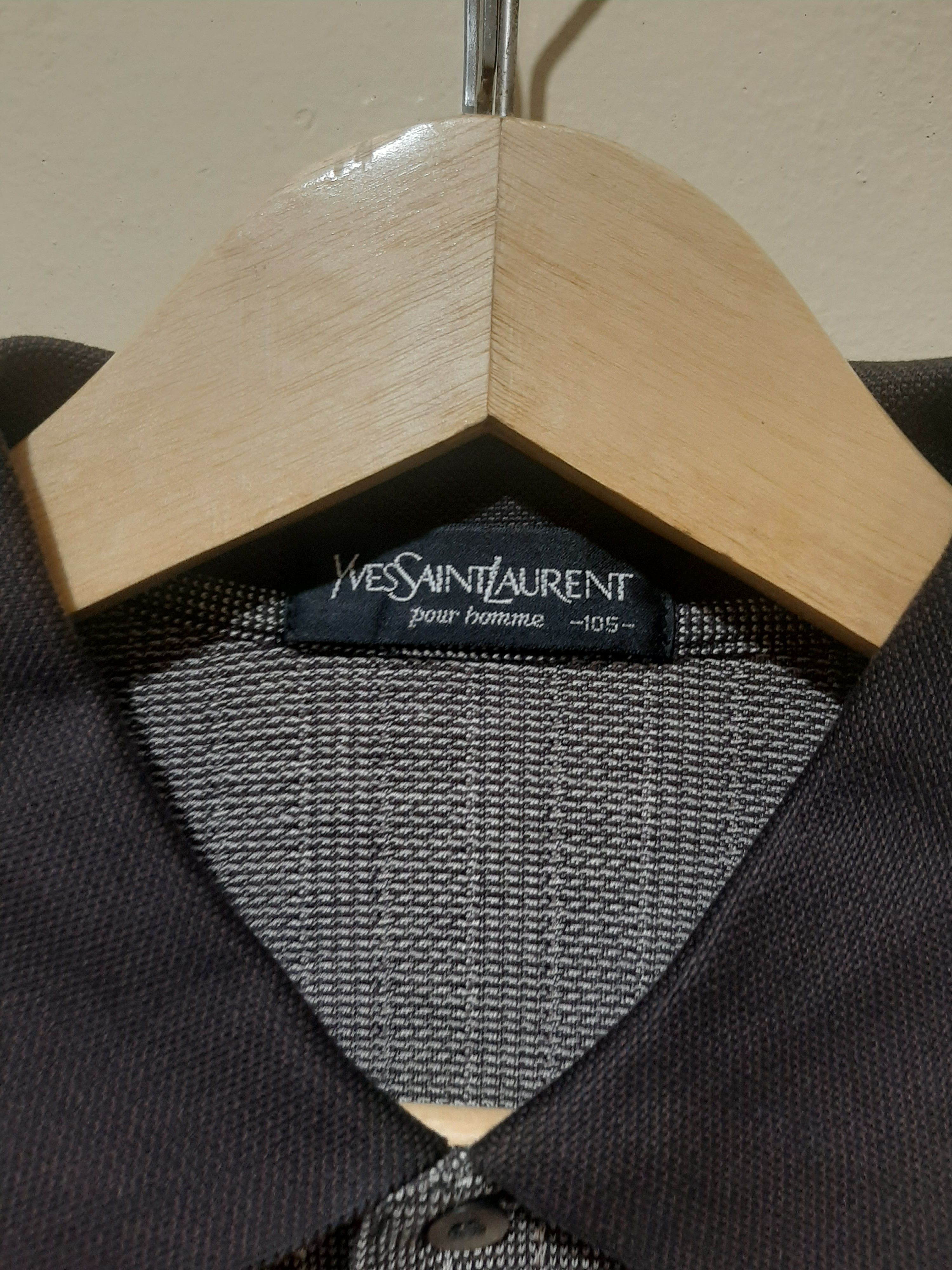 Yves Saint Laurent Yves Saint Laurent Ysl Pour Homme Polo Shirt Long Sleeve Size US XL / EU 56 / 4 - 2 Thumbnail