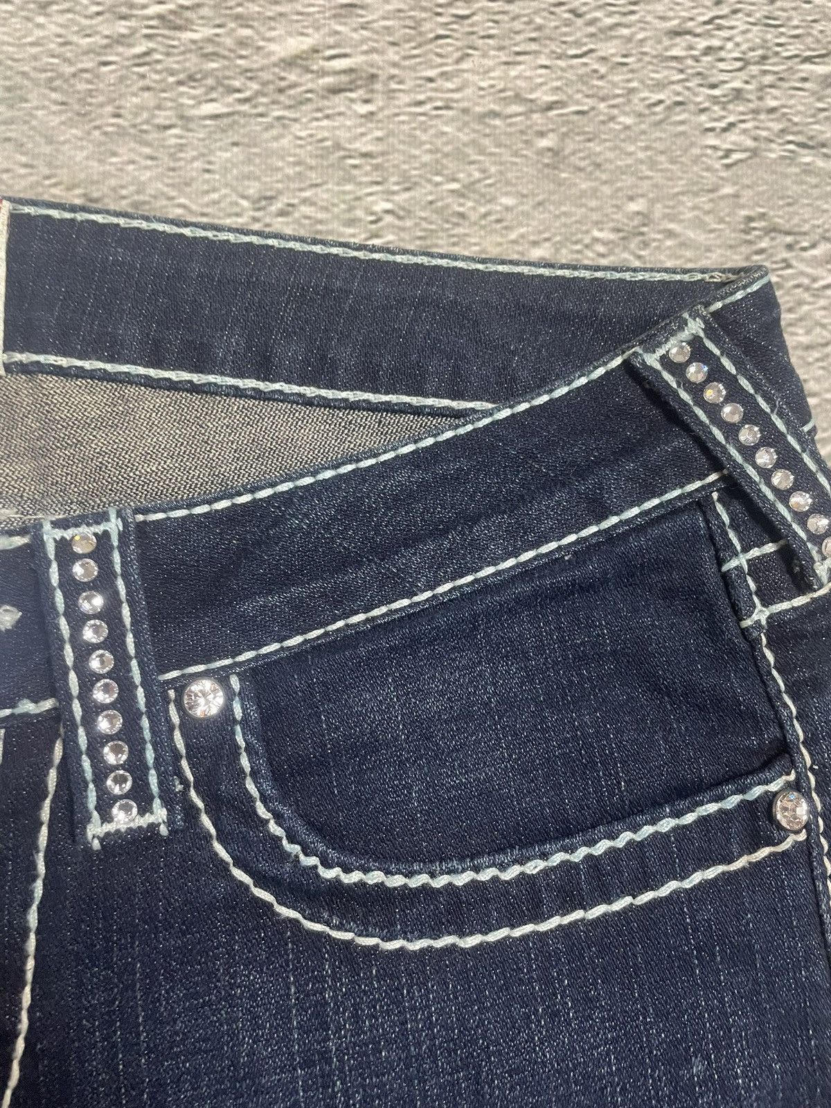True Religion True Religion blue jeans white thick stitching Billy Disco Size 30" / US 8 / IT 44 - 9 Thumbnail