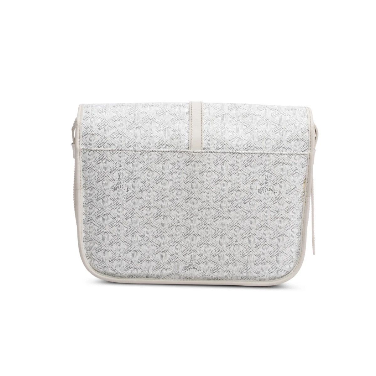 Goyard GOYARD 2021 White Leather & Monogram Canvas Belvedere II Size ONE SIZE - 5 Thumbnail