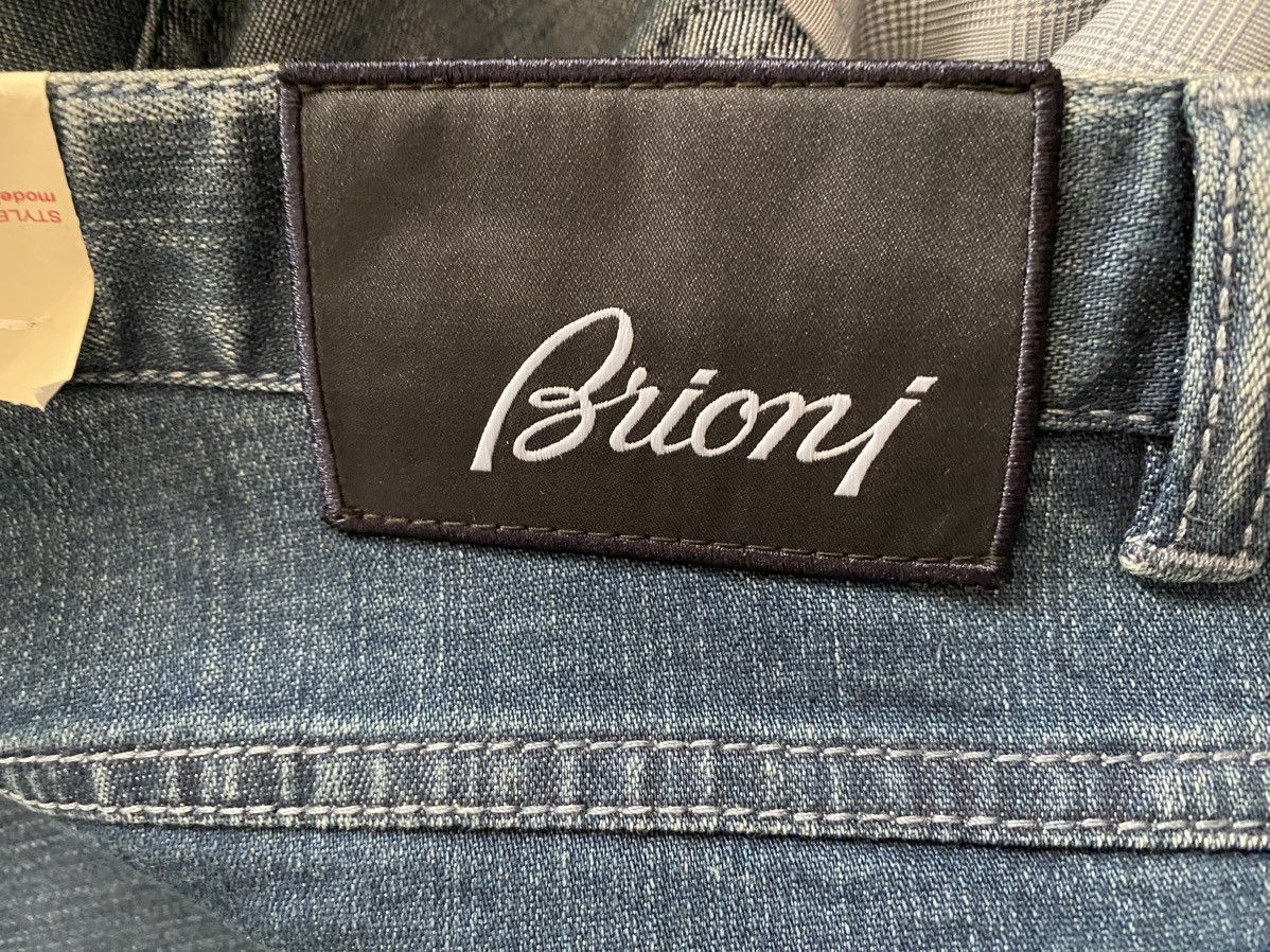 Brioni Brioni 🇮🇹 marmolada bleached denim relax fit jeans 39 NEW Size US 39 - 9 Thumbnail
