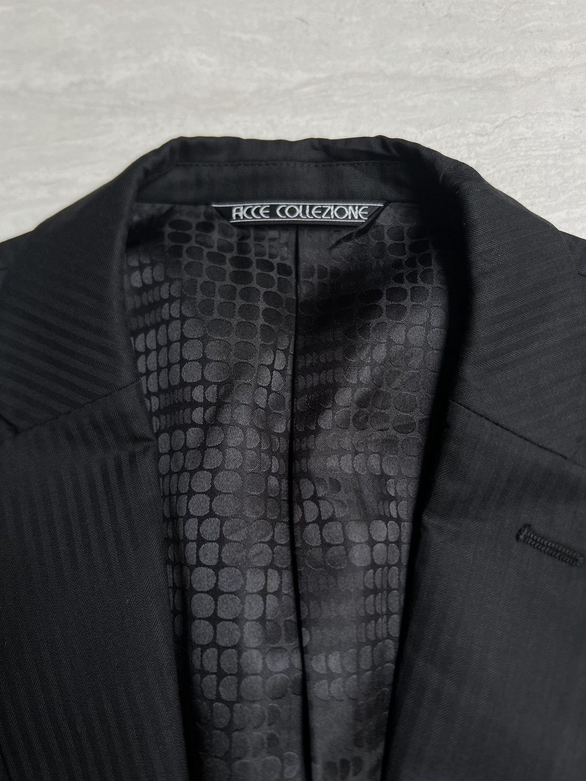 Issey Miyake FICCE COLLEZIONE By Yoshiyuki Konishi Striped Black Suit Size US S / EU 44-46 / 1 - 11 Thumbnail