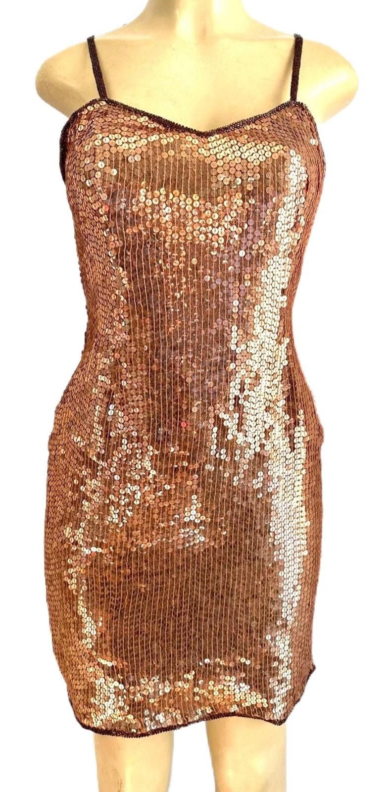 Other Sequin Copper Cocktail Dress size 6 Size M / US 6-8 / IT 42-44 - 1 Thumbnail