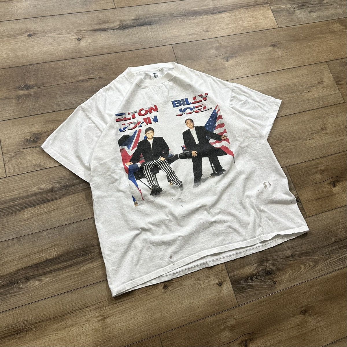 Other Vintage 1995 Elton John & Billy Joel Single Stitch Band Tee Size US XXL / EU 58 / 5 - 2 Thumbnail