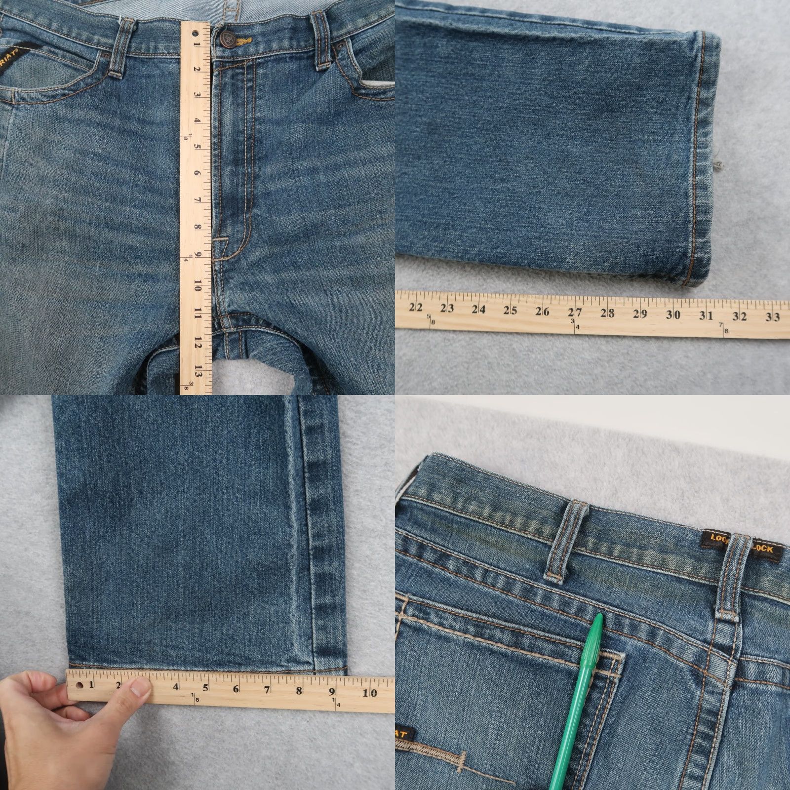 Ariat Ariat M4 Relaxed Boot Cut Jeans Men’s Size 40x32 Blue Denim Work Jeans Size US 40 / EU 56 - 9 Thumbnail