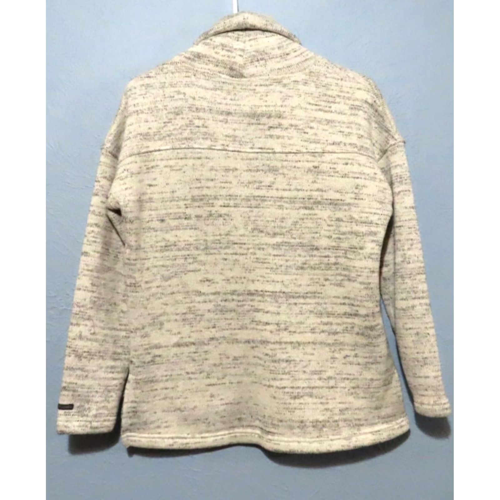 Vintage Columbia Pullover Women's S White Gray Turtleneck Tight Knit Sweater Shirt Size S / US 4 / IT 40 - 6 Thumbnail