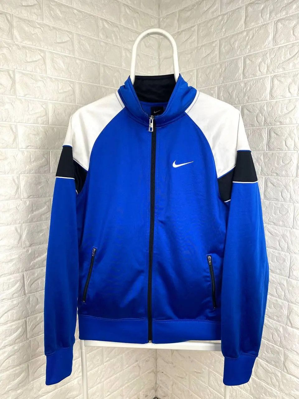 Nike × Vintage Nike Track Jacket Size S Navy Blue Size US S / EU 44-46 / 1 - 1 Thumbnail