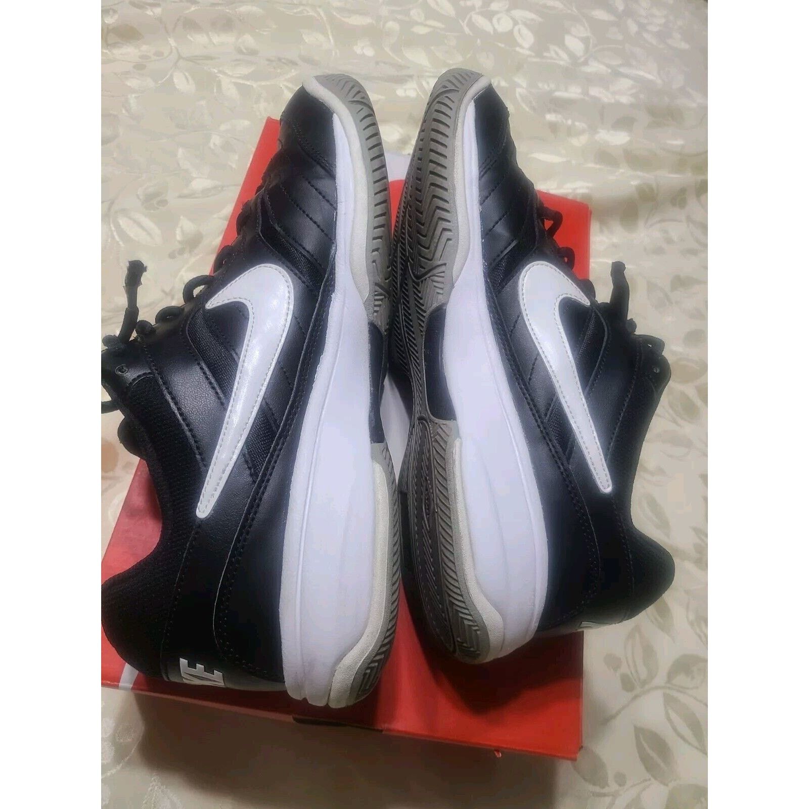 Nike Nike Mens Size 10.5M Court Lite Black White Tennis Shoes Size US 10.5 / EU 43-44 - 7 Thumbnail