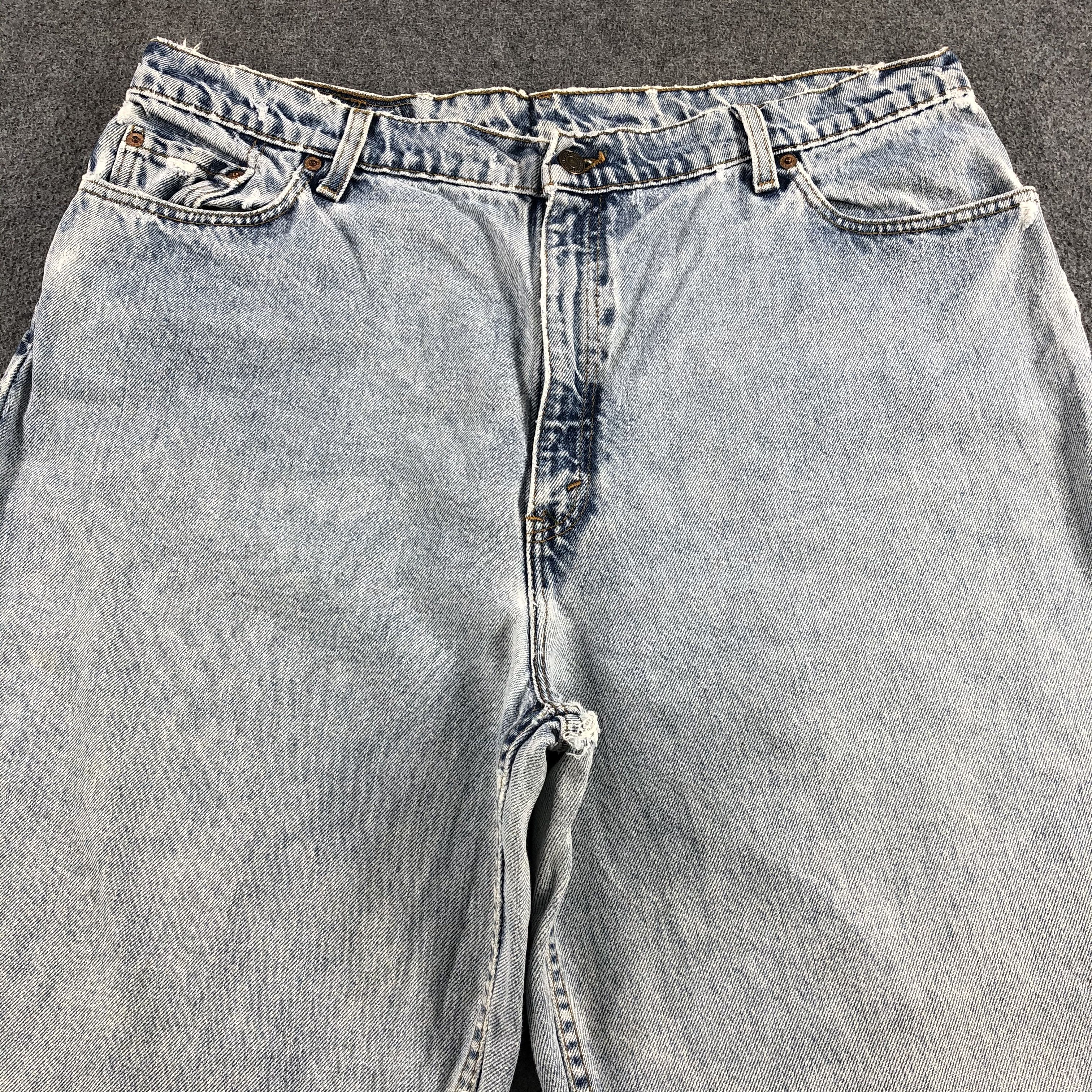 Levi's 90s Vintage Light Wash Levis 550 Jeans-J1684 Size US 39 - 3 Thumbnail