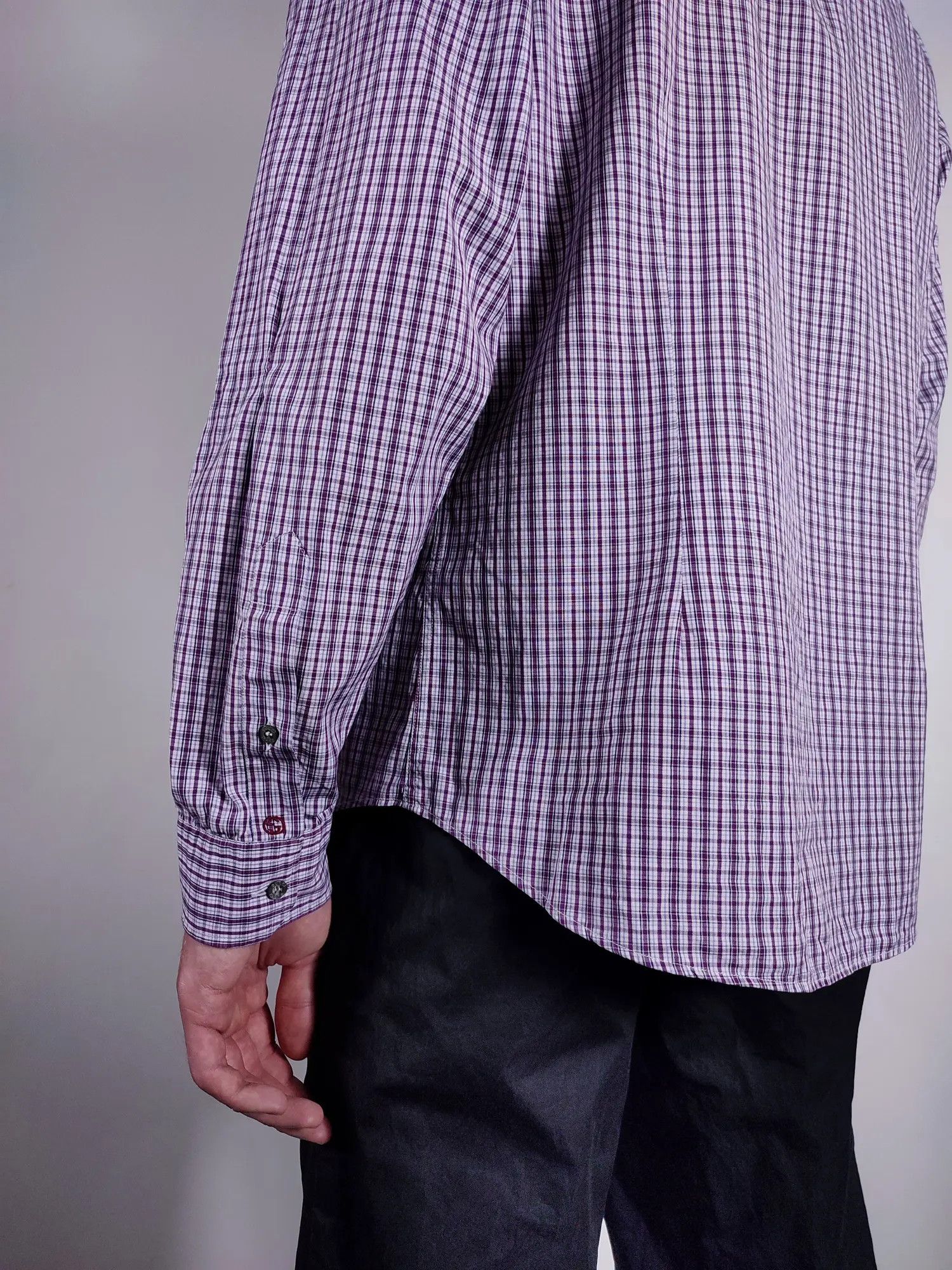 Gucci Tom Ford GG Logo Checkered Shirt