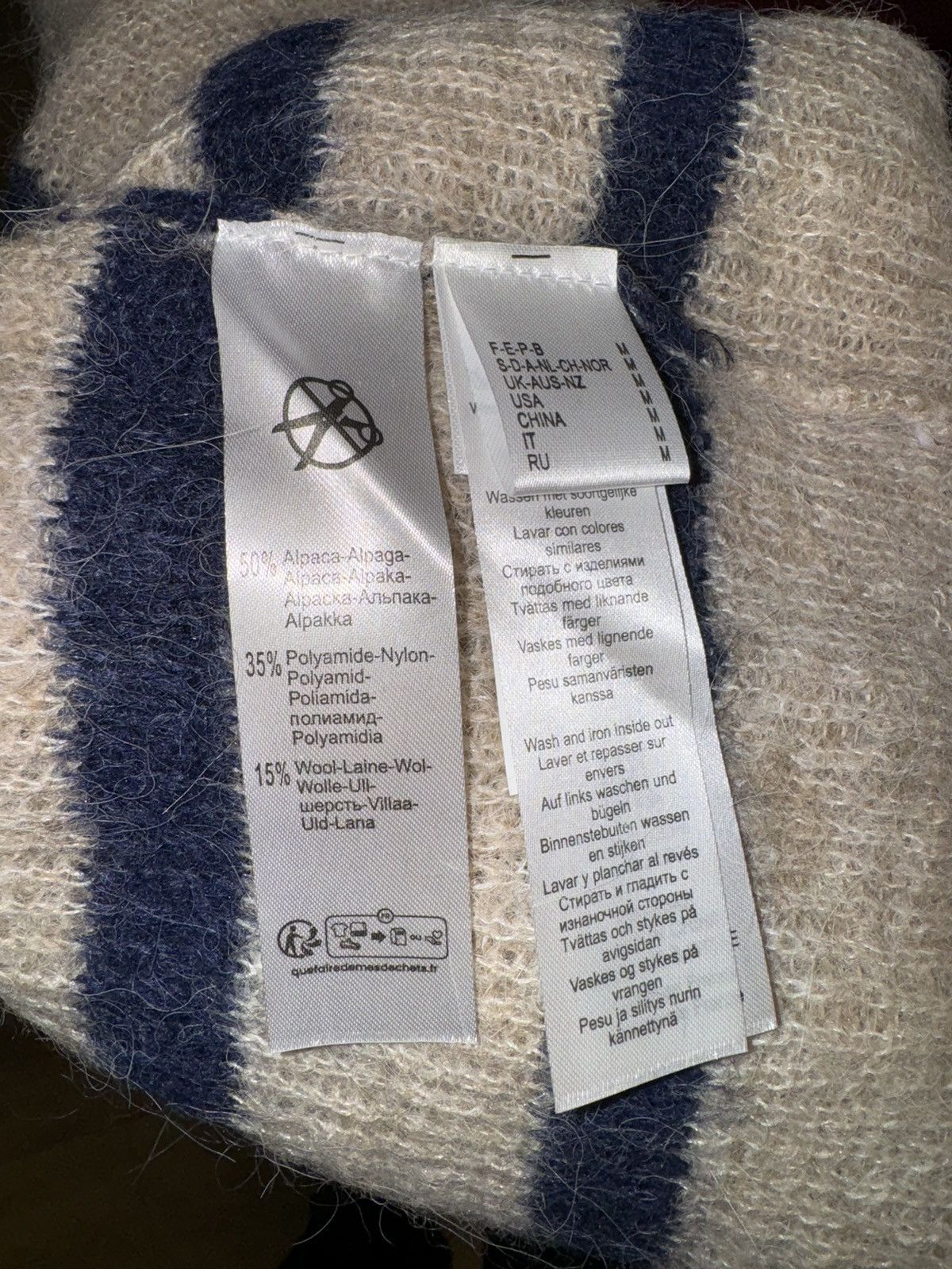 Other La Redoute Collection Alpaca and wool sweater with stripes Size M / US 6-8 / IT 42-44 - 6 Thumbnail