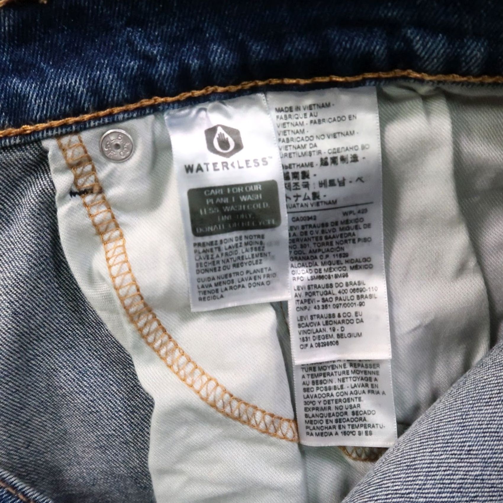 Levi's Levi's 505 Regular Fit Straight Leg Jeans Men's 38x34 Blue Denim NEW Size US 38 / EU 54 - 6 Thumbnail