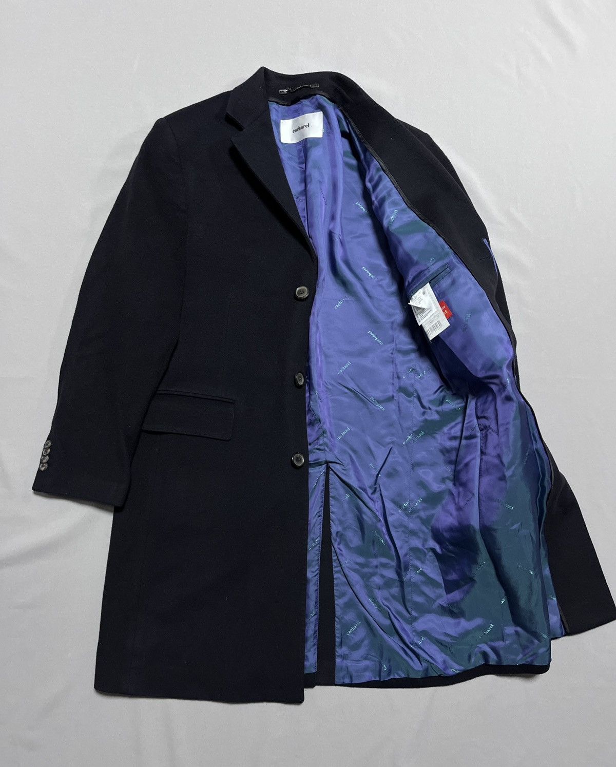 Other Cacharel Cashmere Heavy Warm Classic Luxury Crombie Overcoat Size US L / EU 52-54 / 3 - 8 Thumbnail