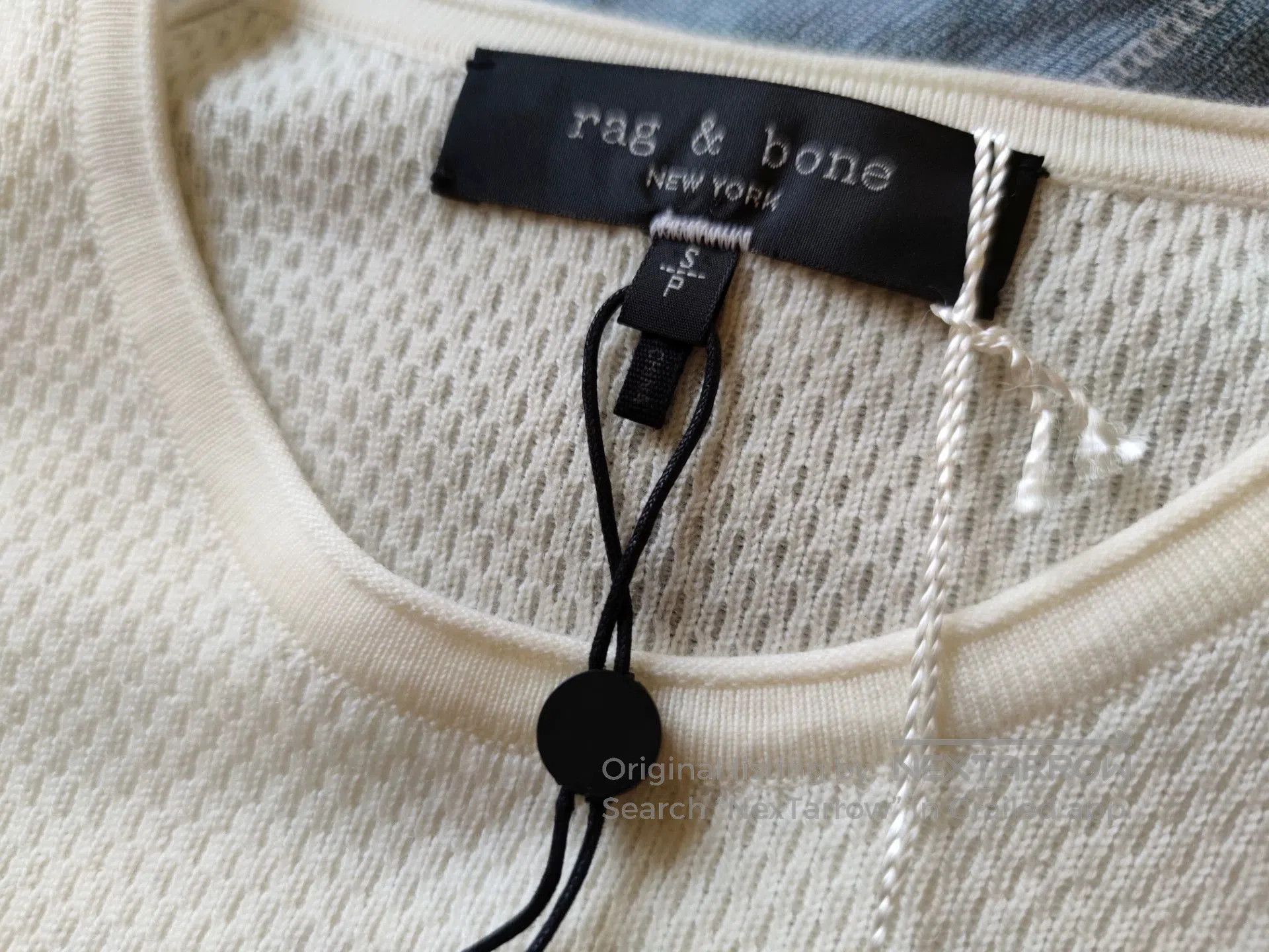 Rag & Bone Rag & Bone White Wool Sweater for Men. Size US S / EU 44-46 / 1 - 2 Thumbnail