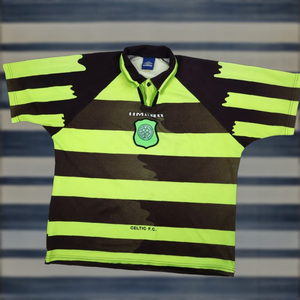Umbro VINTAGE Umbro The Celtics F.C. Away Jersey Green Shirt Mens Large Size US L / EU 52-54 / 3 - 1 Thumbnail