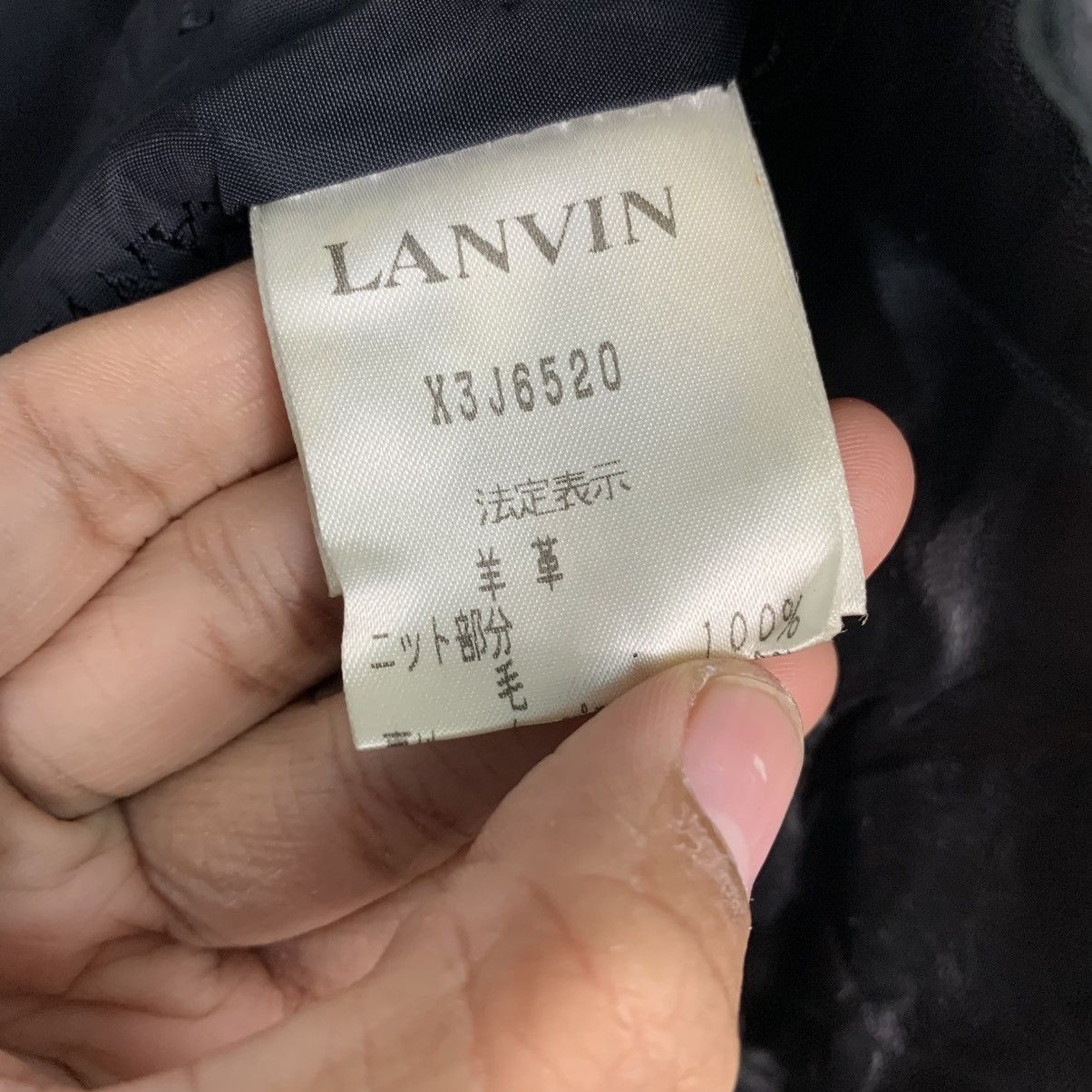 Japanese Brand Lanvin Leather Jacket Size S / US 4 / IT 40 - 15 Thumbnail