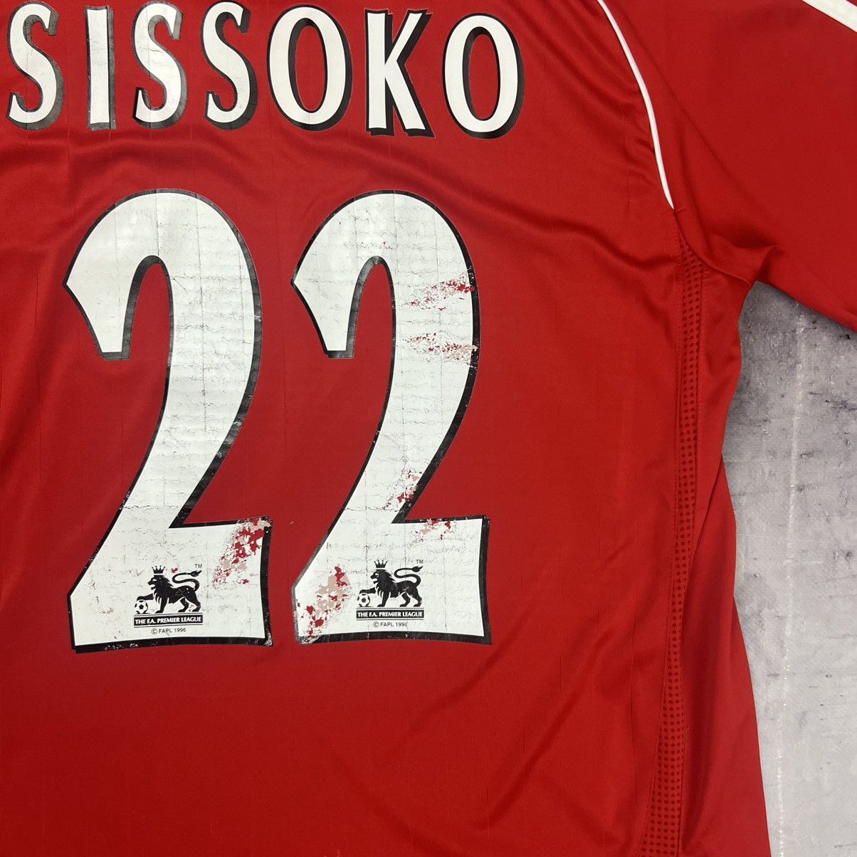 Adidas Rare! Sissoko 22 Liverpool Adidas Soccer Jersey Shirt 00s Size US S / EU 44-46 / 1 - 12 Thumbnail