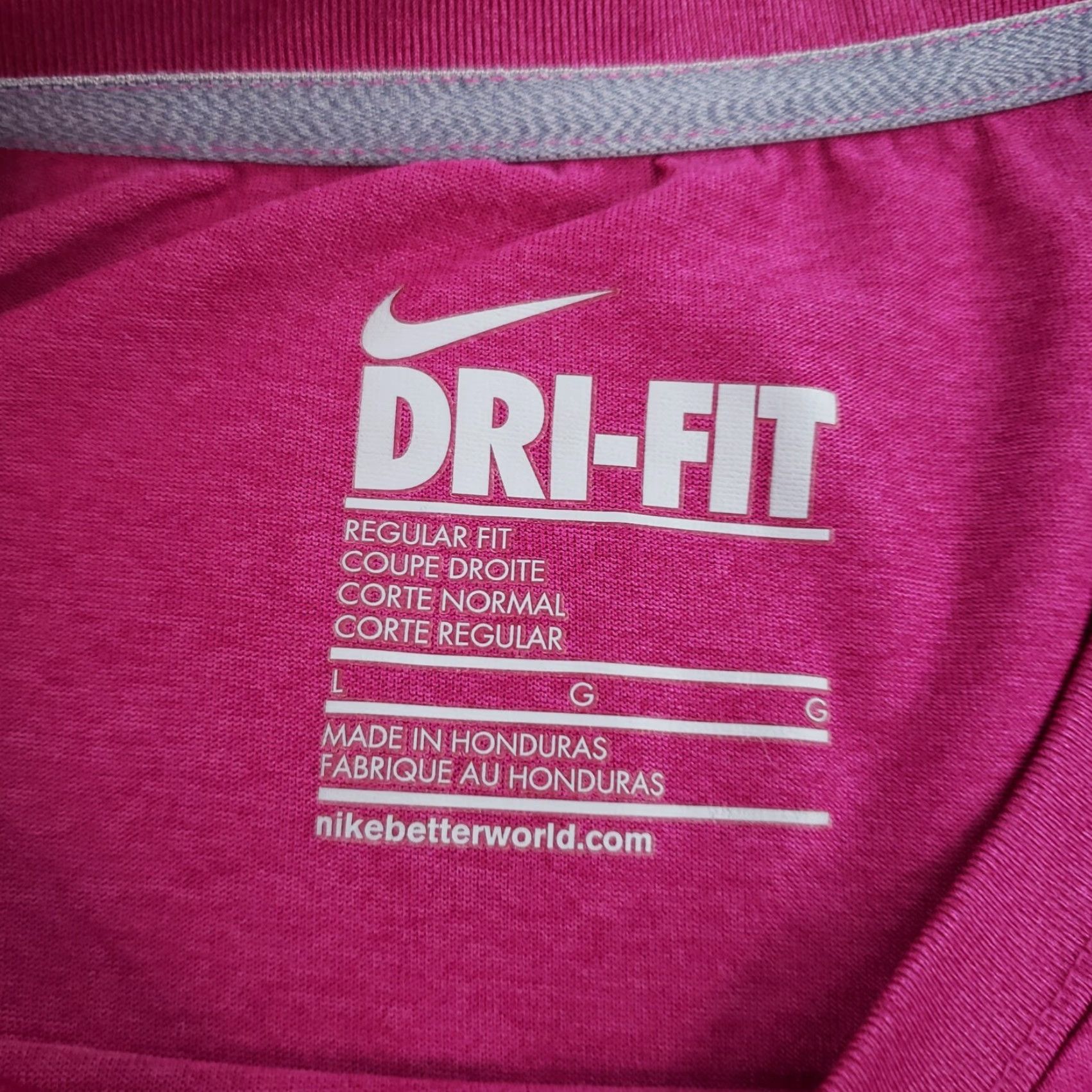 Nike Nike Dri-Fit Long Sleeve Crew Neck T-Shirt Women's Large Purple Size L / US 10 / IT 46 - 5 Thumbnail