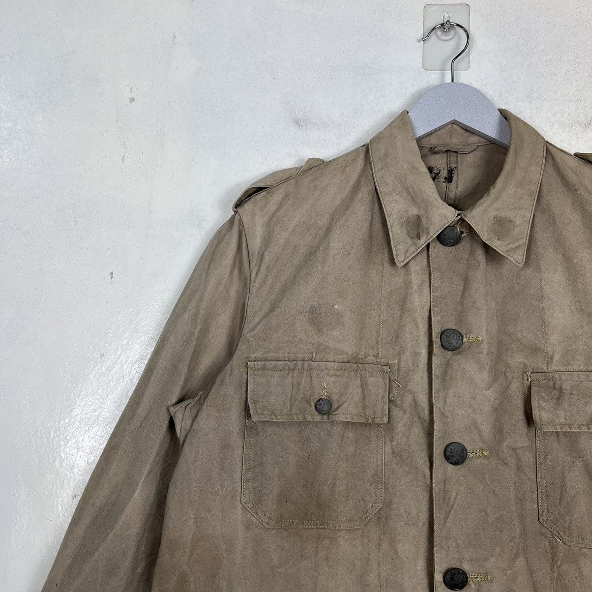 Vintage 🔥 40s VINTAGE SWEDISH MILITARY JACKET Size US M / EU 48-50 / 2 - 7 Thumbnail