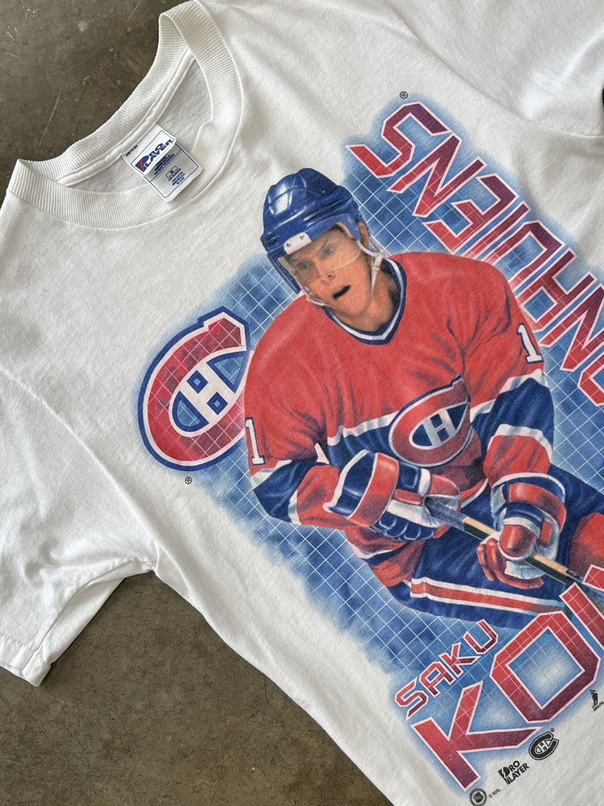NHL × Vintage Vintage 2000s Saku Koivu Montreal Pro Player Tee Medium Size US M / EU 48-50 / 2 - 1 Thumbnail
