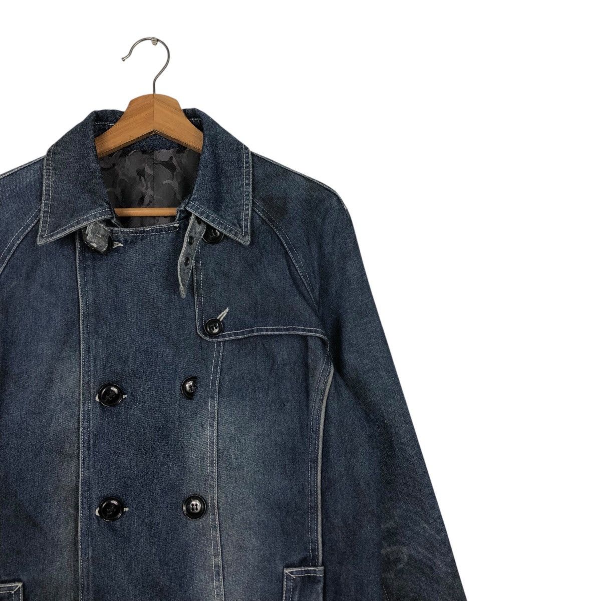 Hysteric Glamour 📌Denim Biker Jacket In The Attic Camouflage Blanket Punk Size US L / EU 52-54 / 3 - 7 Thumbnail