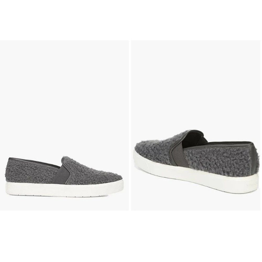 Vince New Vince Blair Shearling Grey Sneakers Size 37.5 Size US 7.5 / IT 37.5 - 1 Thumbnail