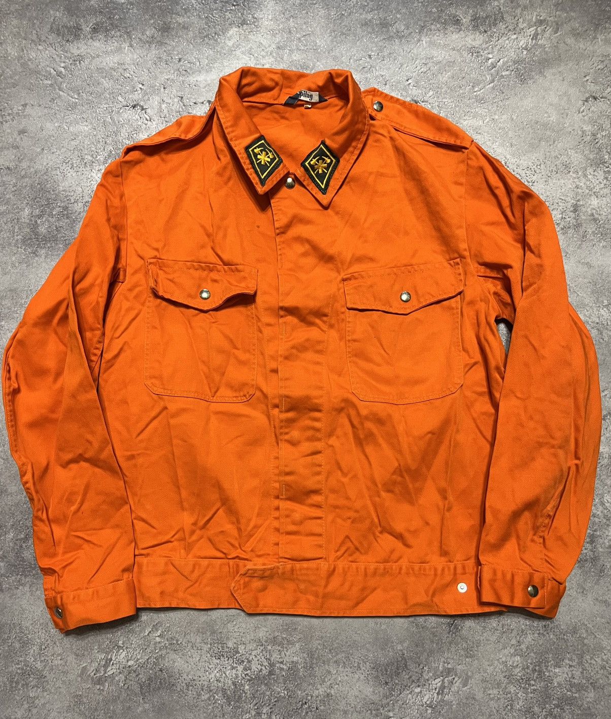 Vintage Vintage German Civil Defense Firefighter Jacket Spilag 54 Size US L / EU 52-54 / 3 - 1 Thumbnail
