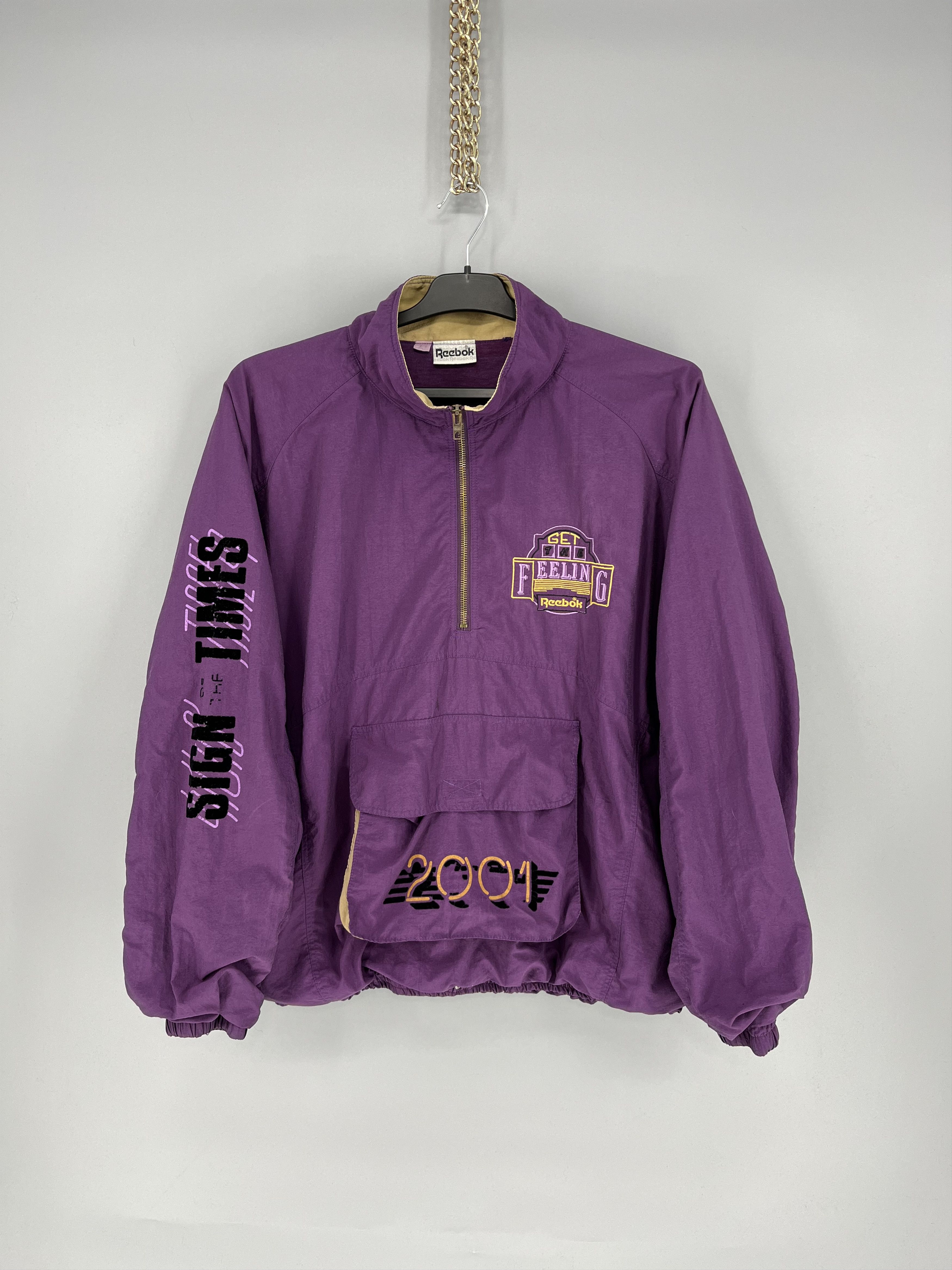 Reebok Rare Vintage 90s Reebok Exclusive Get Feeling Jacket Size US XL / EU 56 / 4 - 1 Thumbnail
